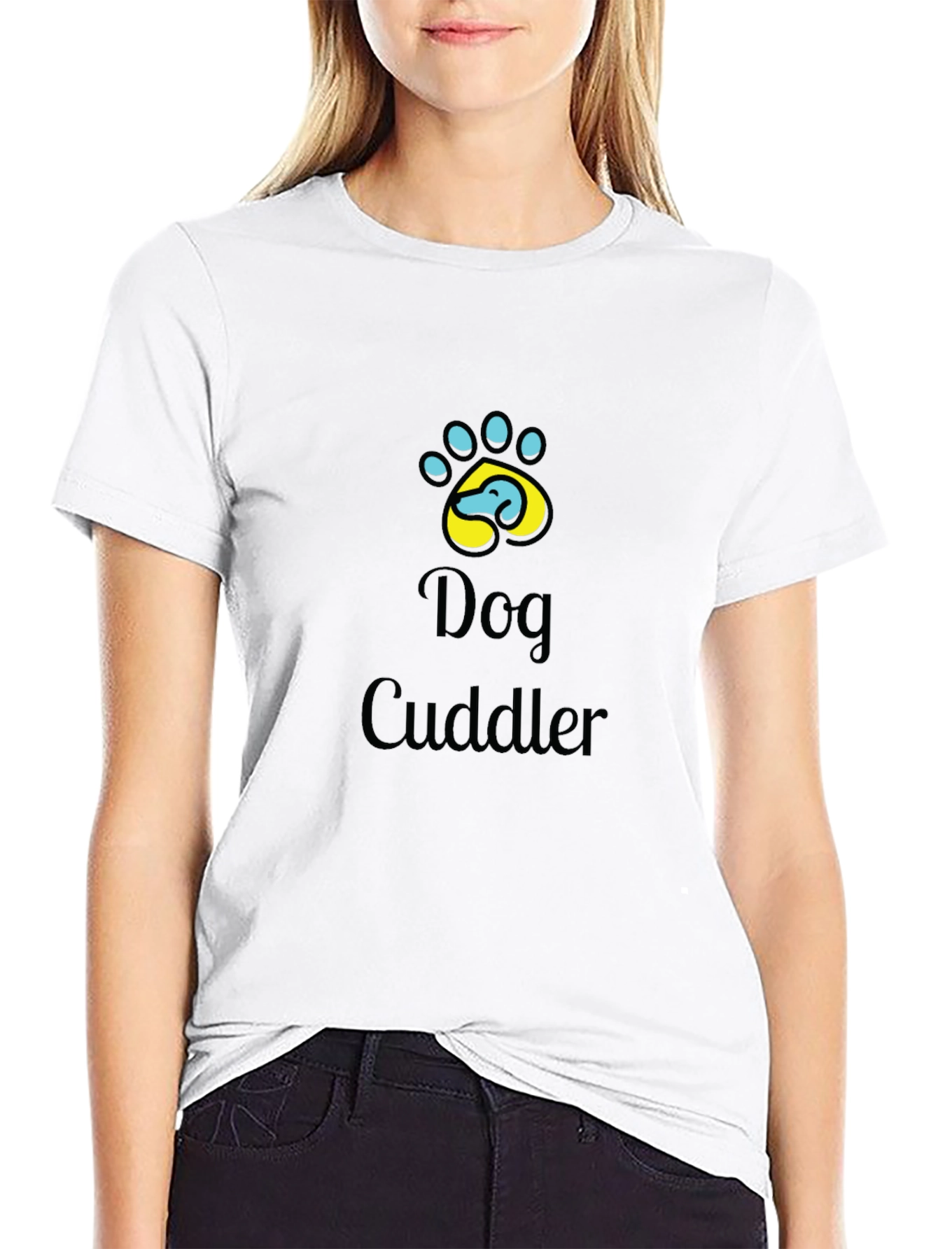 Dog Cuddler Graphic Tee - Soft Cotton Comfort