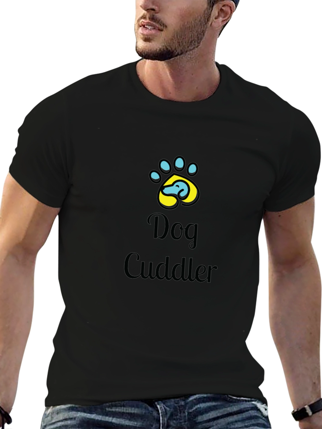 Dog Cuddler Graphic Tee - Soft Cotton Comfort