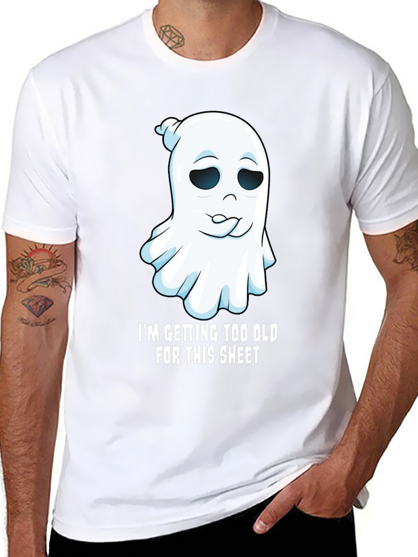 Funny Ghost Graphic Tee - Im Getting Too Old