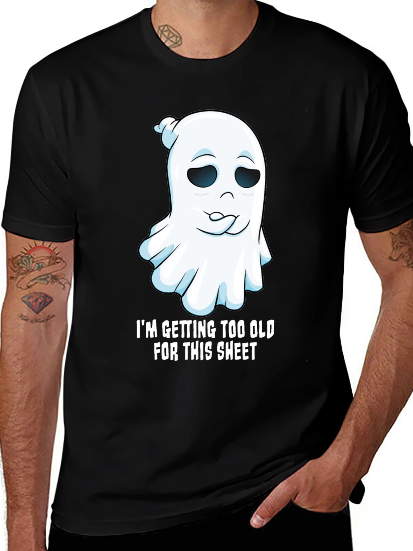 Funny Ghost Graphic Tee - Im Getting Too Old