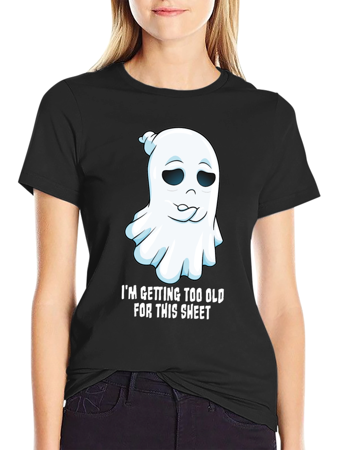 Funny Ghost Graphic Tee - Im Getting Too Old