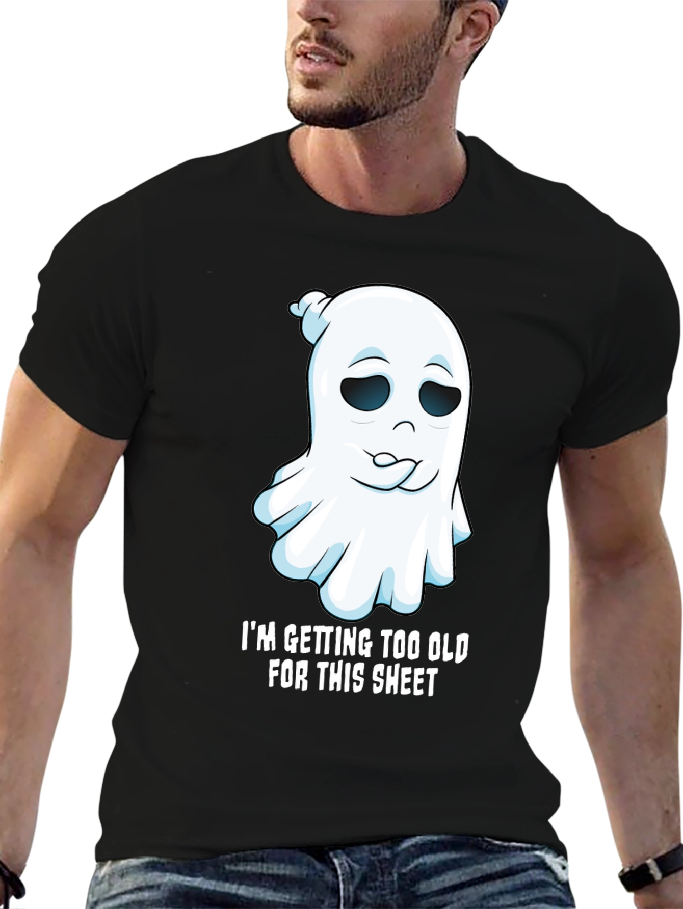 Funny Ghost Graphic Tee - Im Getting Too Old