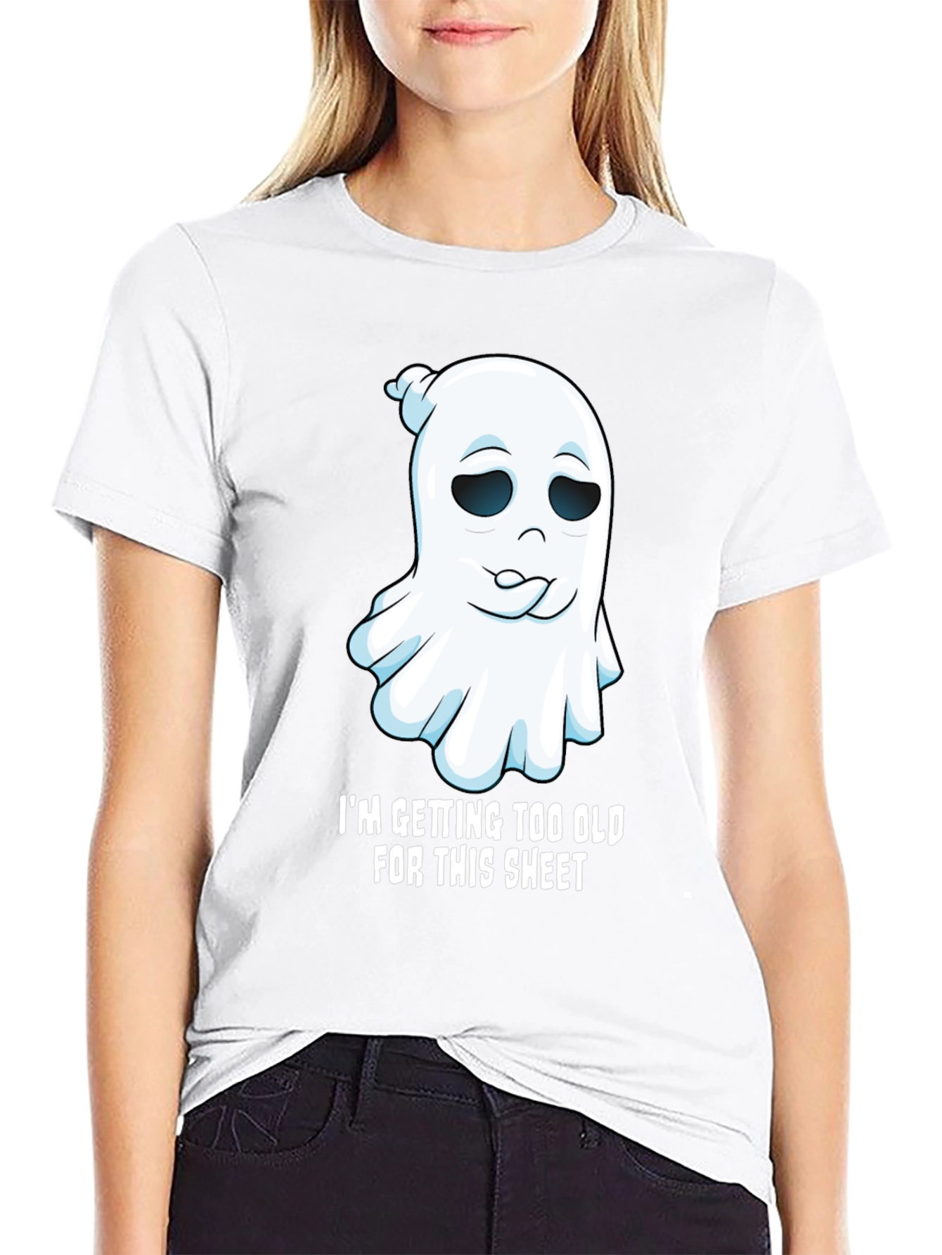 Funny Ghost Graphic Tee - Im Getting Too Old