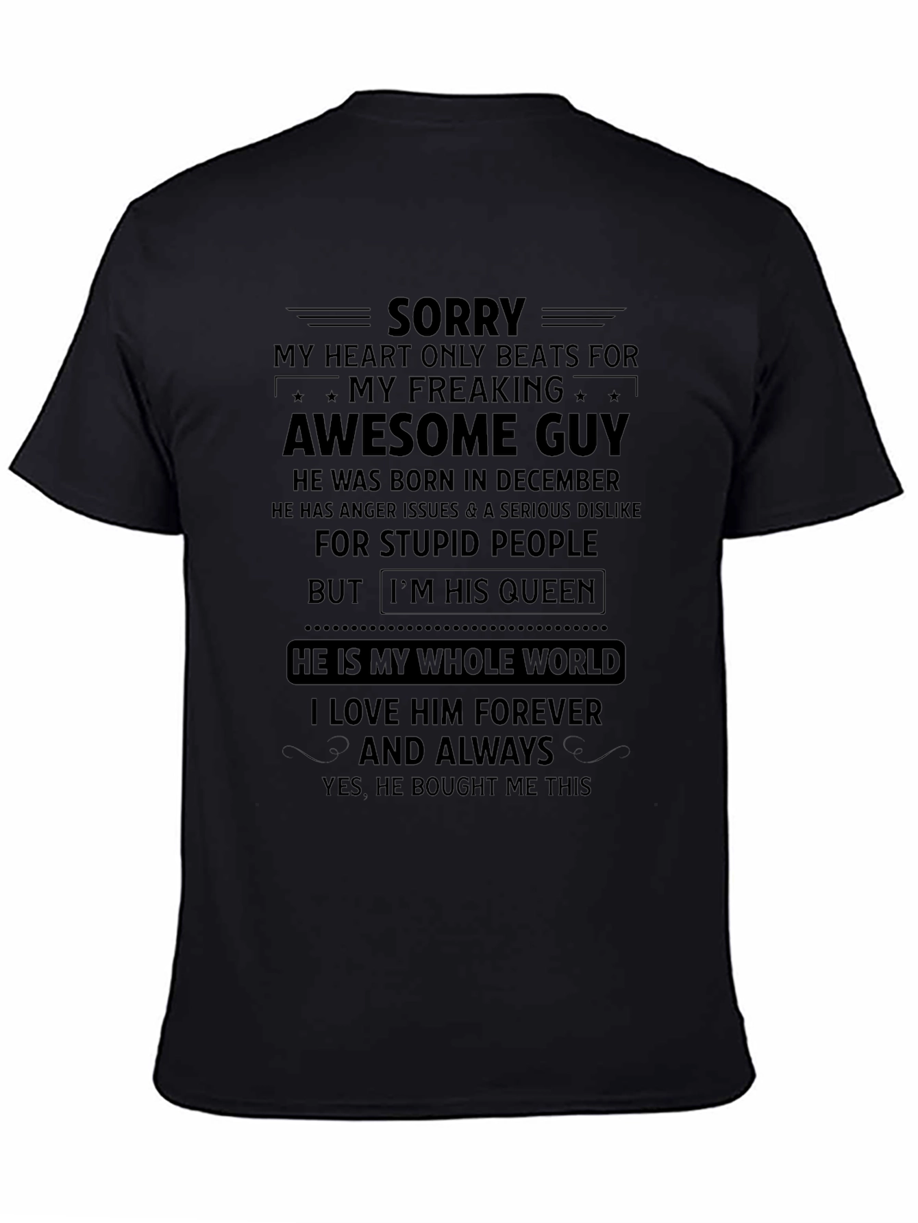 Awesome Guy December Birthday T-Shirt