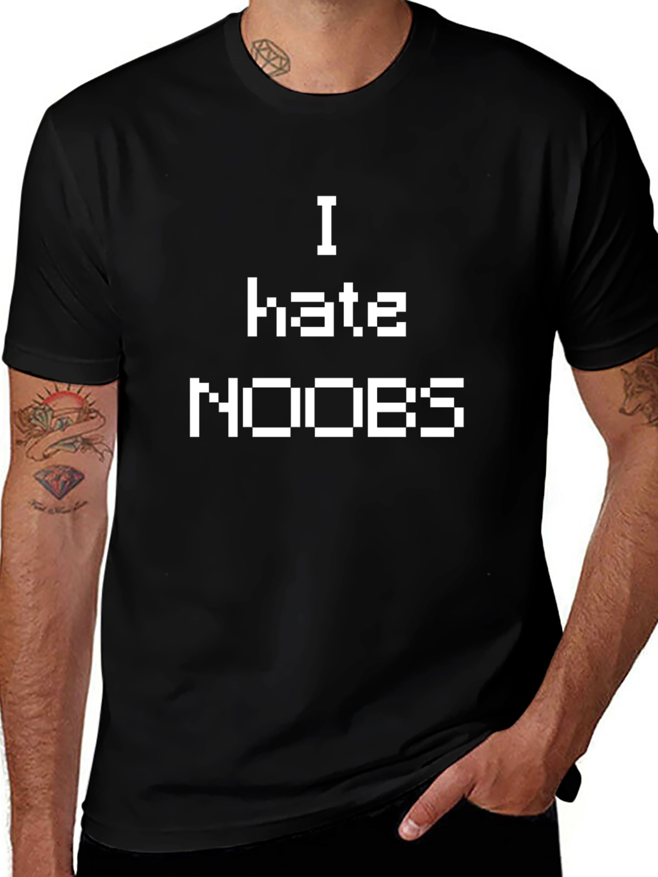 I Hate Noobs T-Shirt - Gamer Style Tee