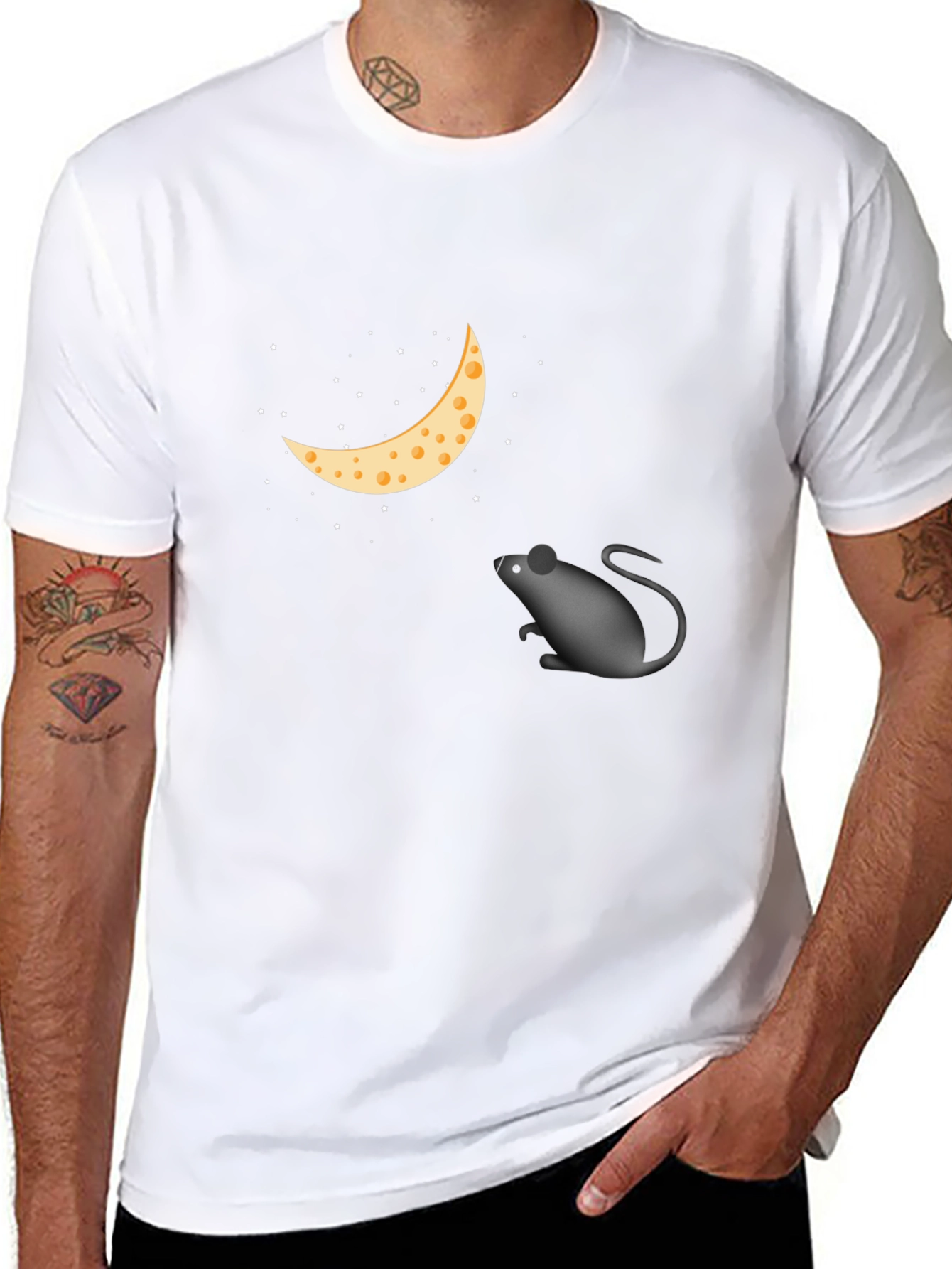 Cheese Moon Mouse T-Shirt