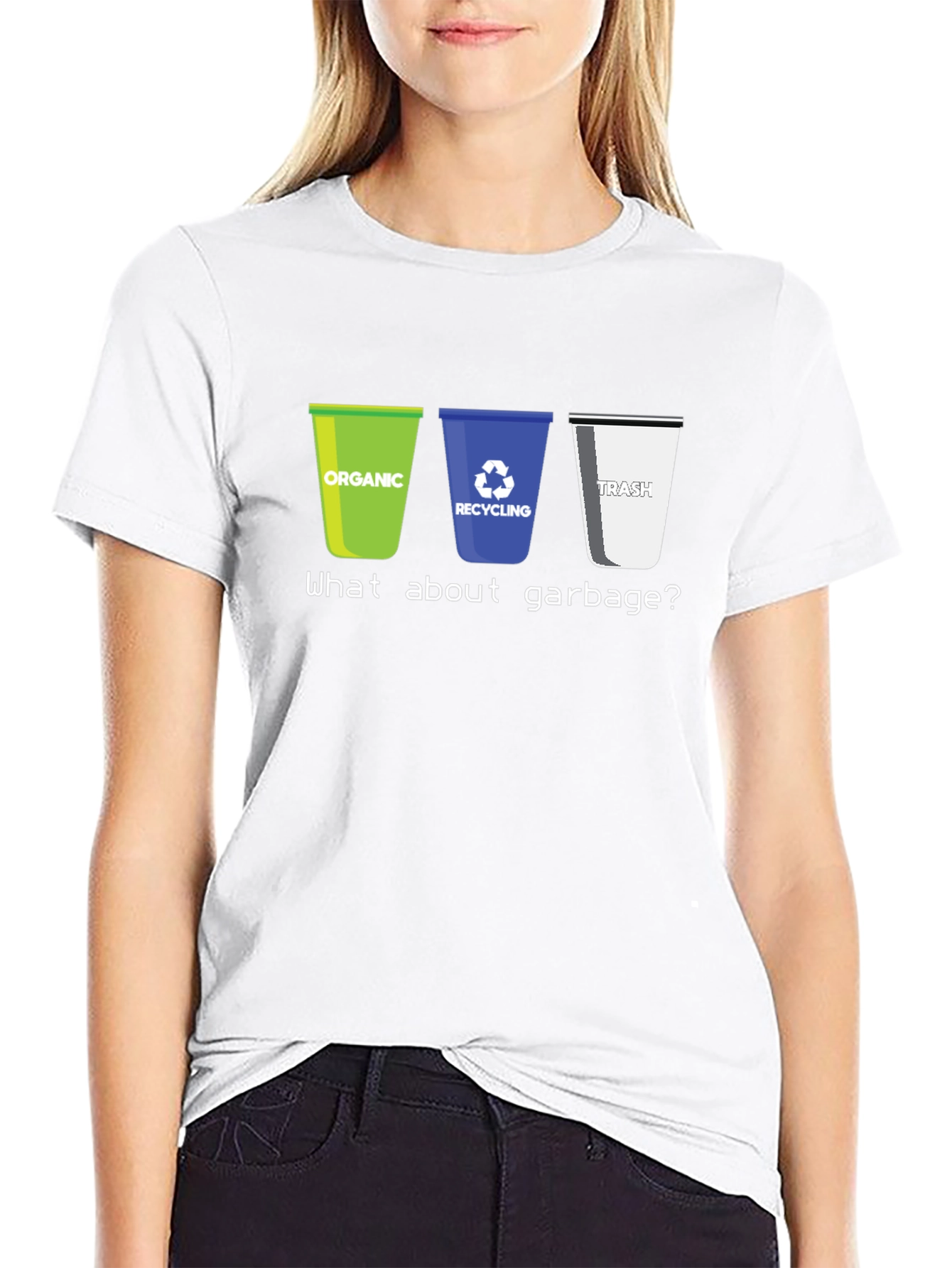 Recycling Humor T-Shirt - What About Garbage?