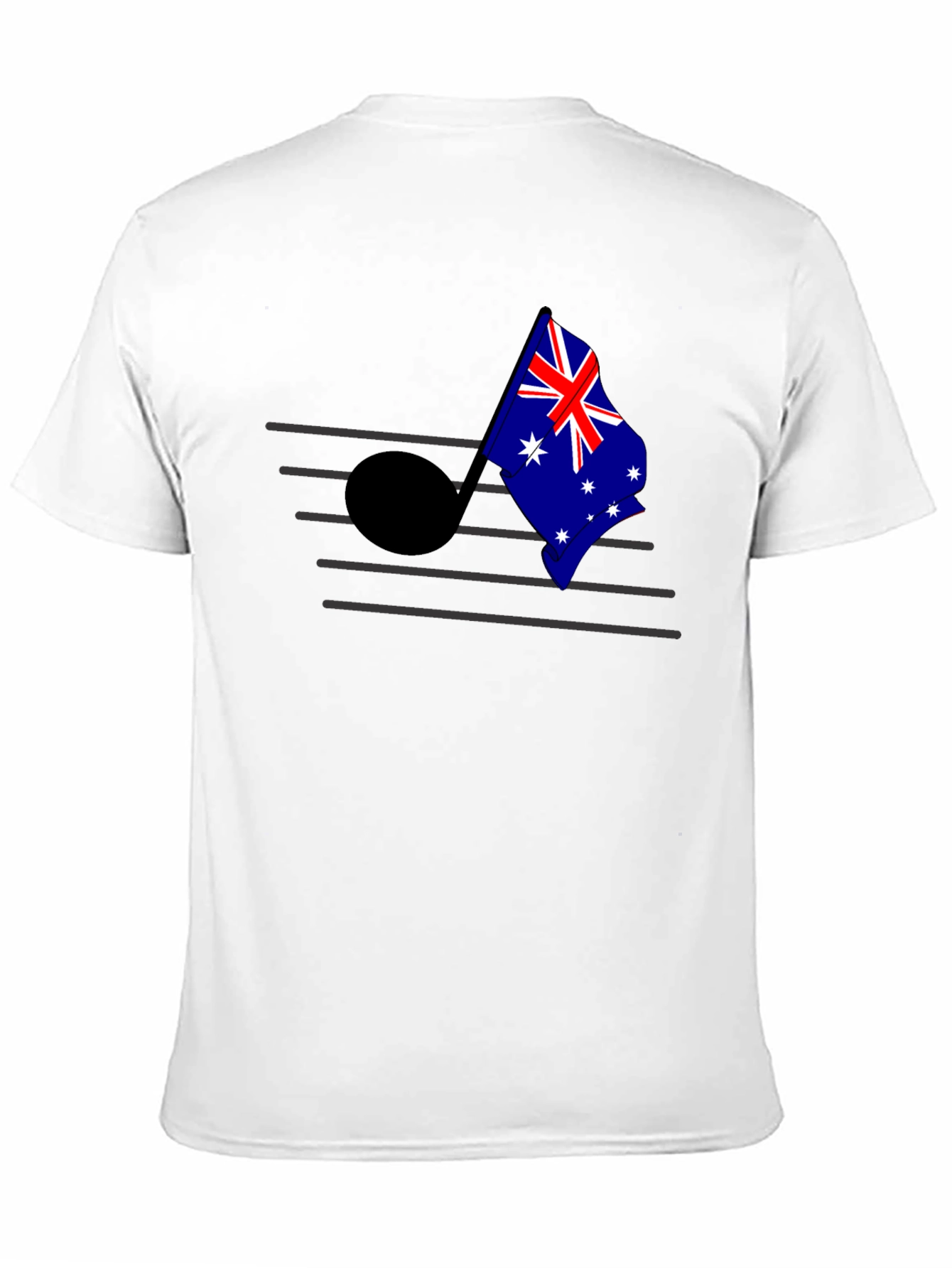 Aussie Music Flag Tee - Black