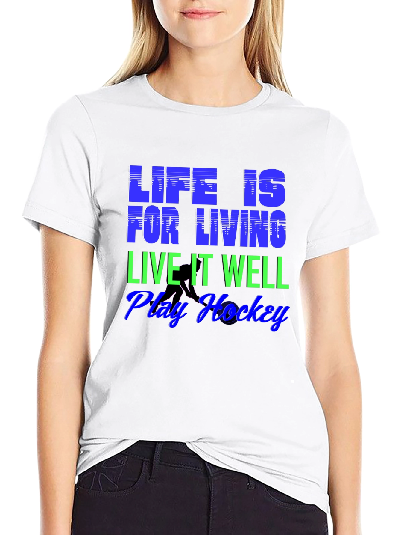 Life is for Living Hockey T-Shirt