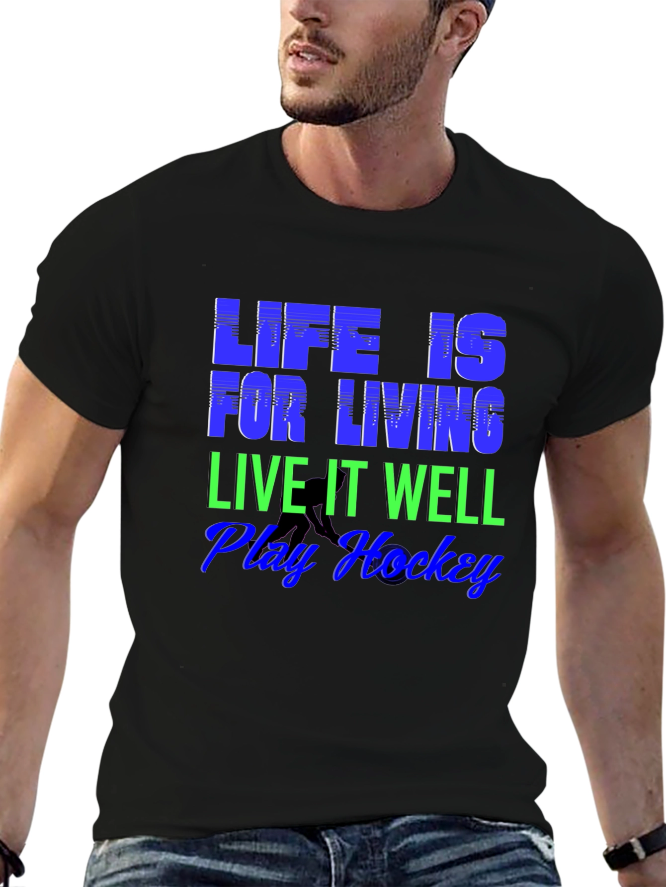 Life is for Living Hockey T-Shirt