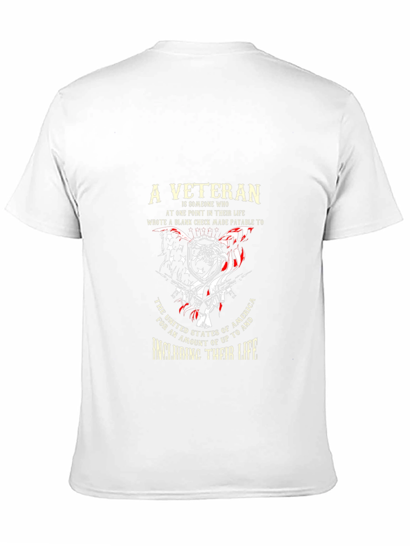 A Veteran Black Graphic T-Shirt