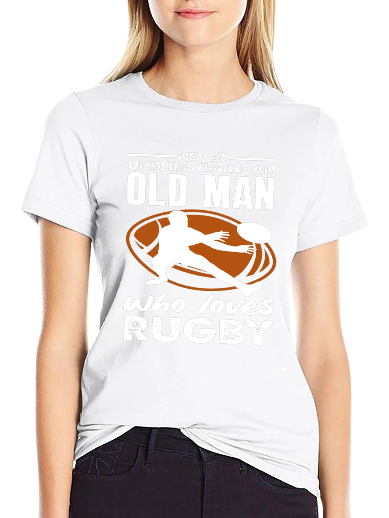 Rugby Old Man Graphic Tee - Never Underestimate