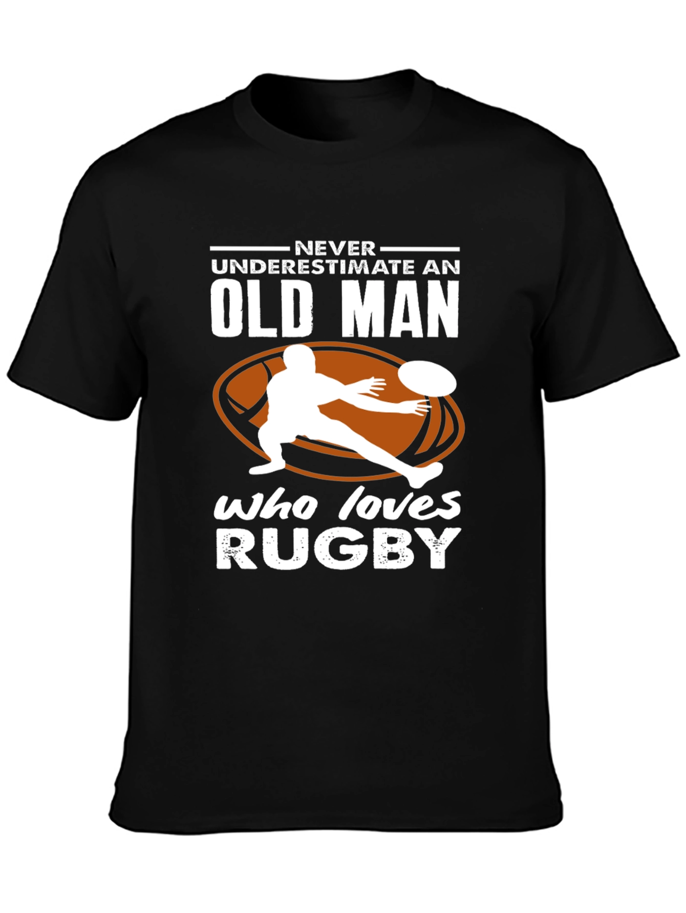 Rugby Old Man Graphic Tee - Never Underestimate