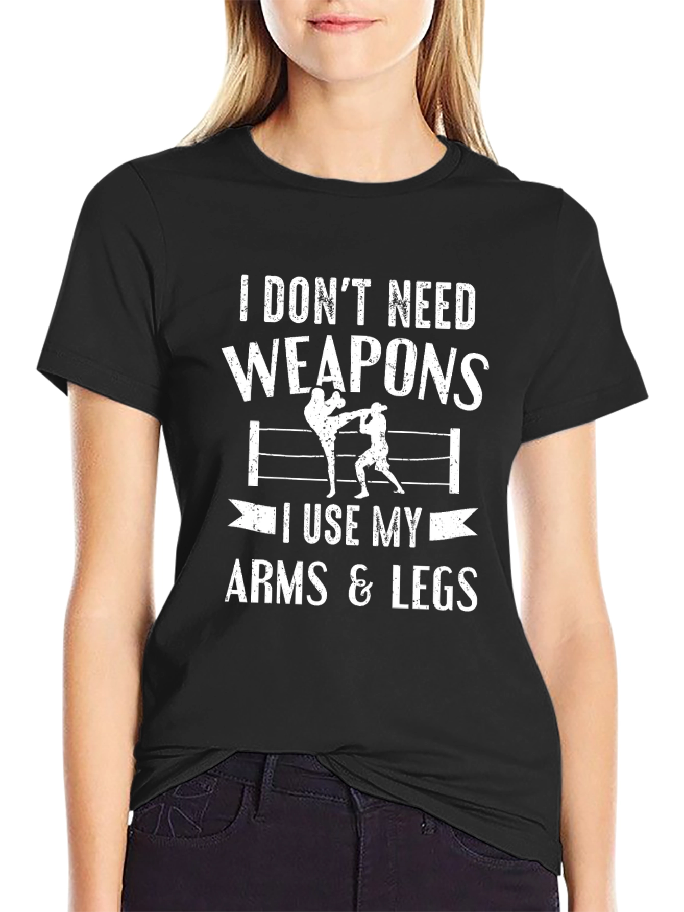 I Dont Need Weapons Graphic Tee