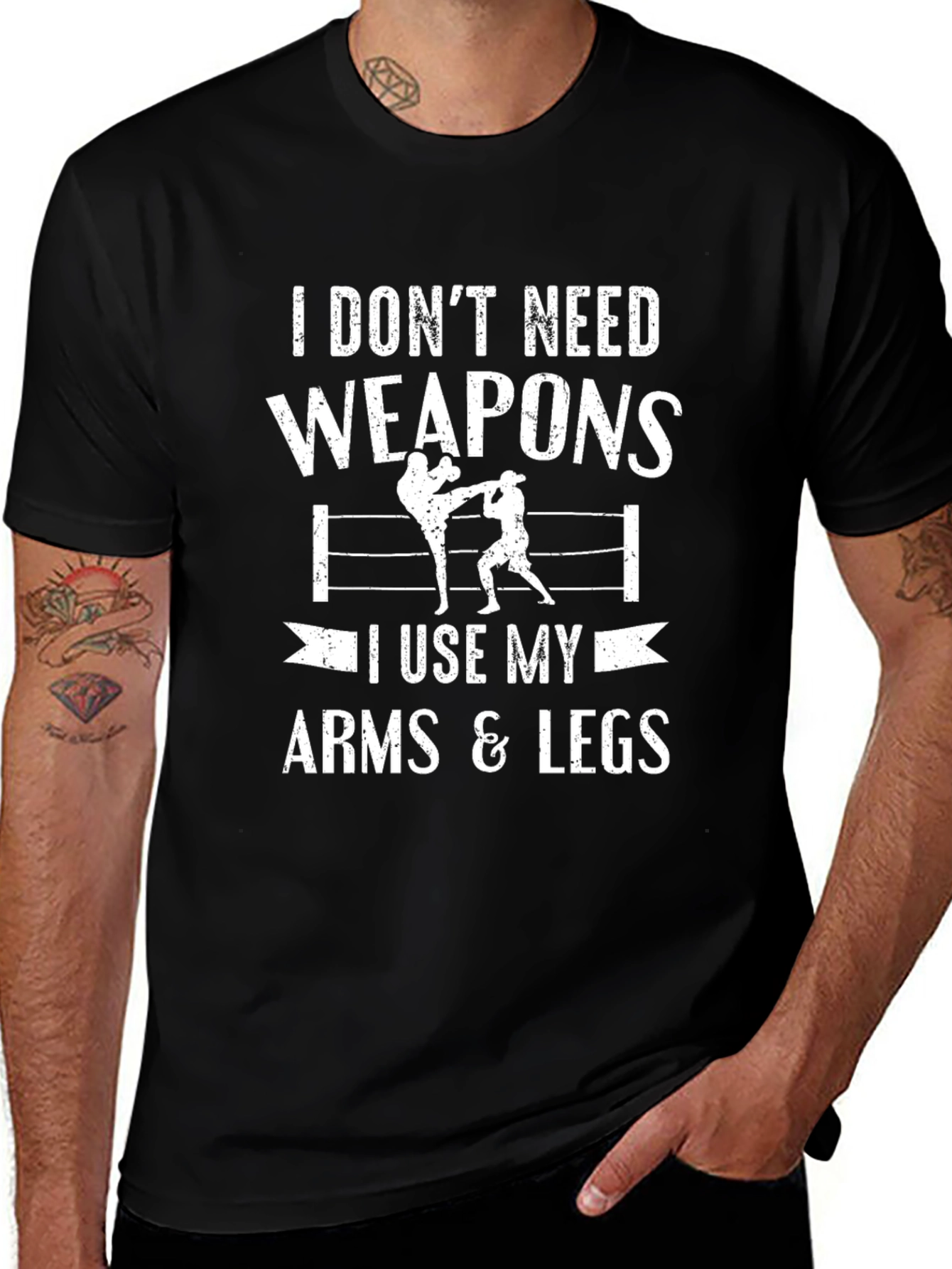 I Dont Need Weapons Graphic Tee
