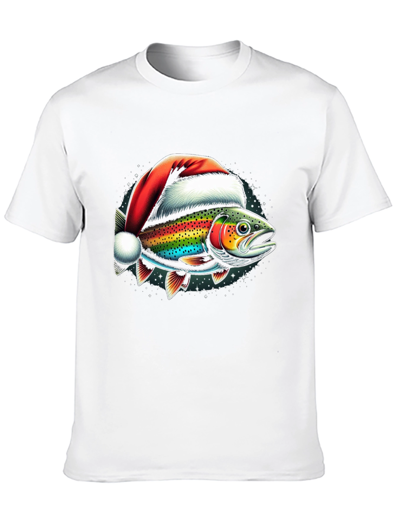 Christmas Fish Graphic T-Shirt