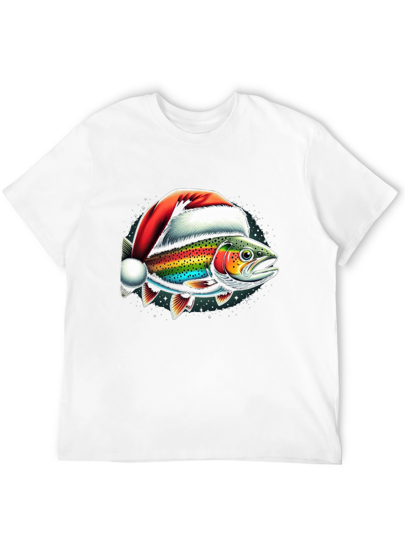 Christmas Fish Graphic T-Shirt