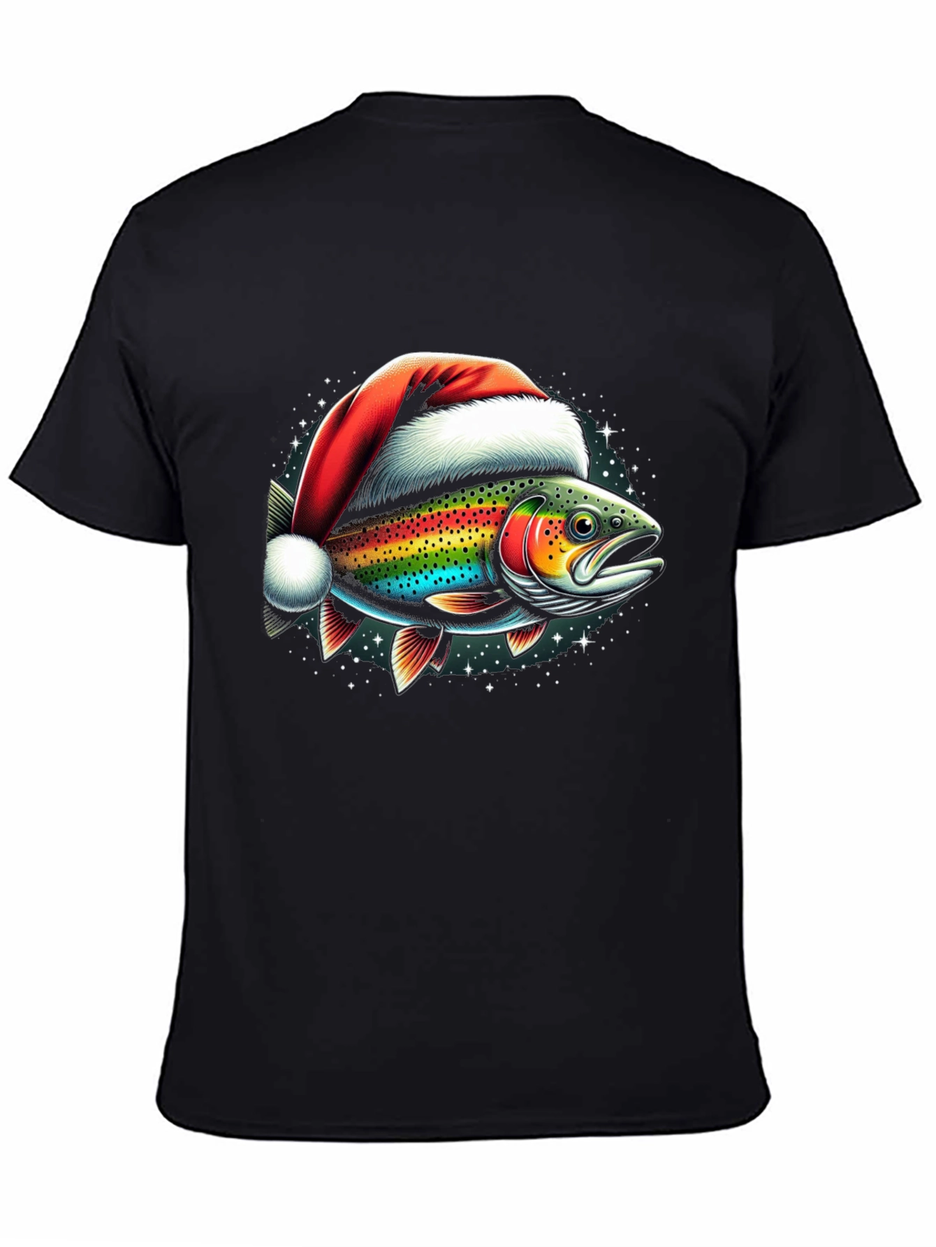 Christmas Fish Graphic T-Shirt