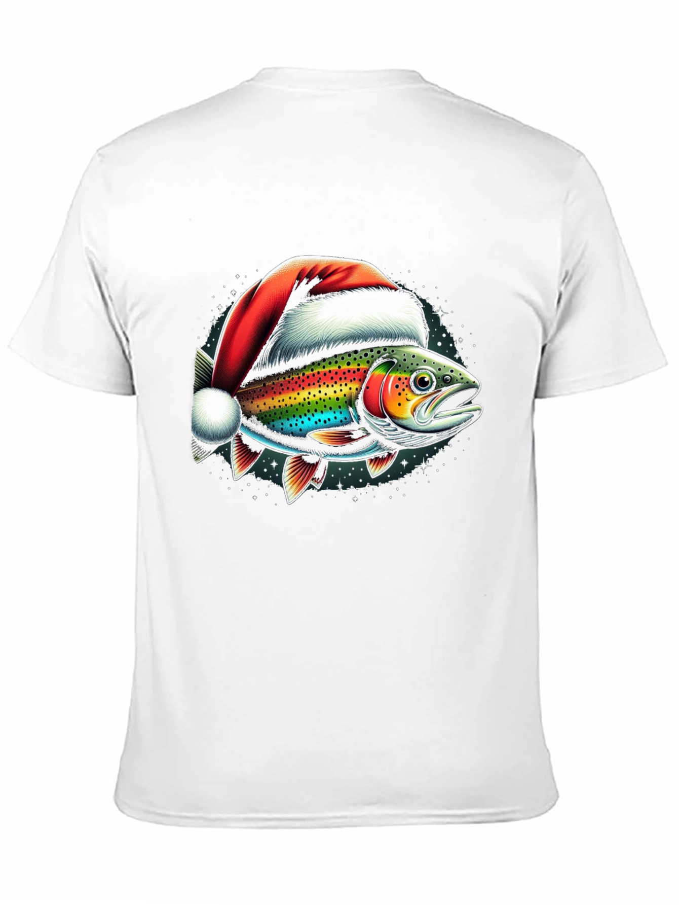 Christmas Fish Graphic T-Shirt