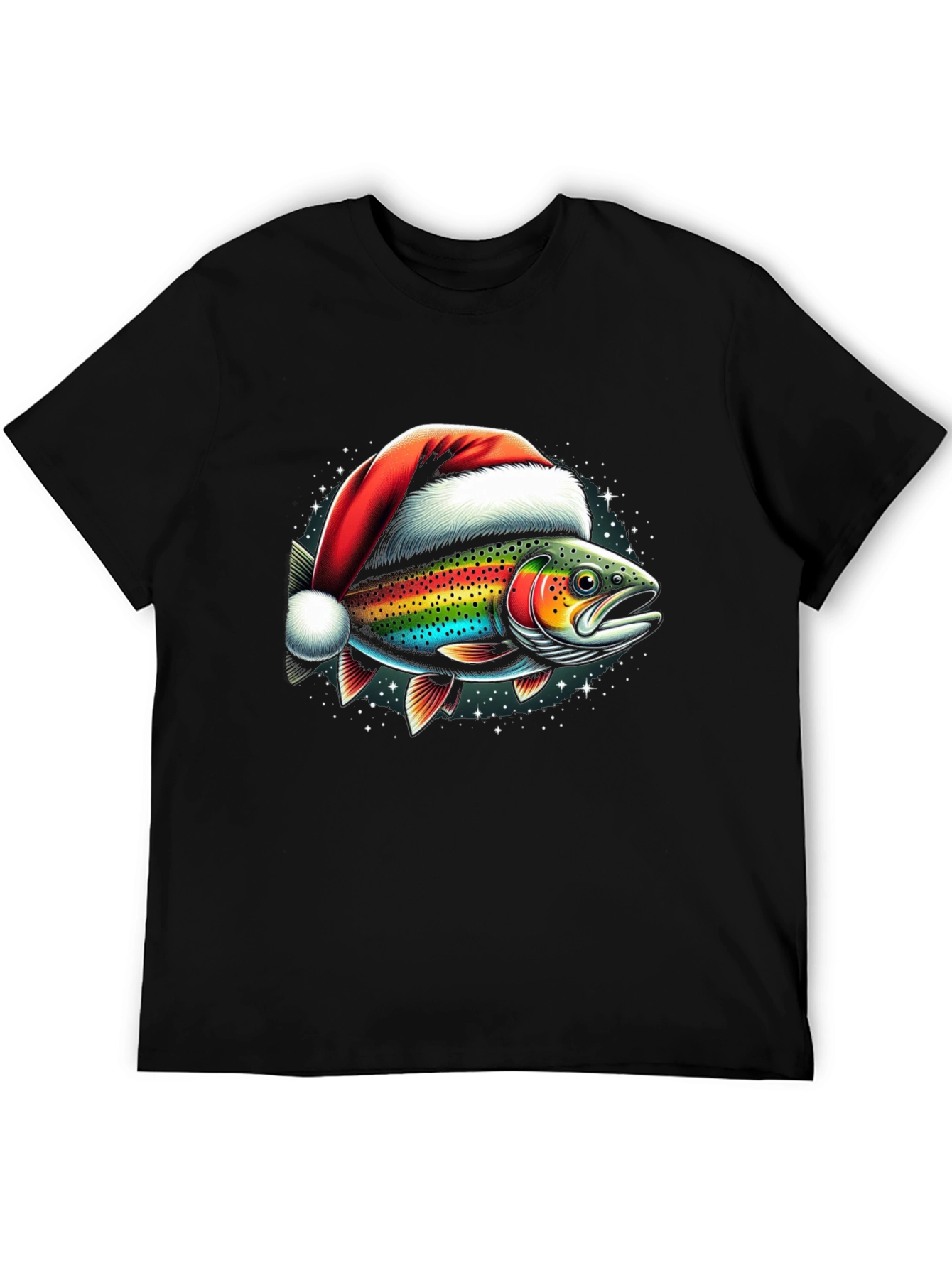 Christmas Fish Graphic T-Shirt