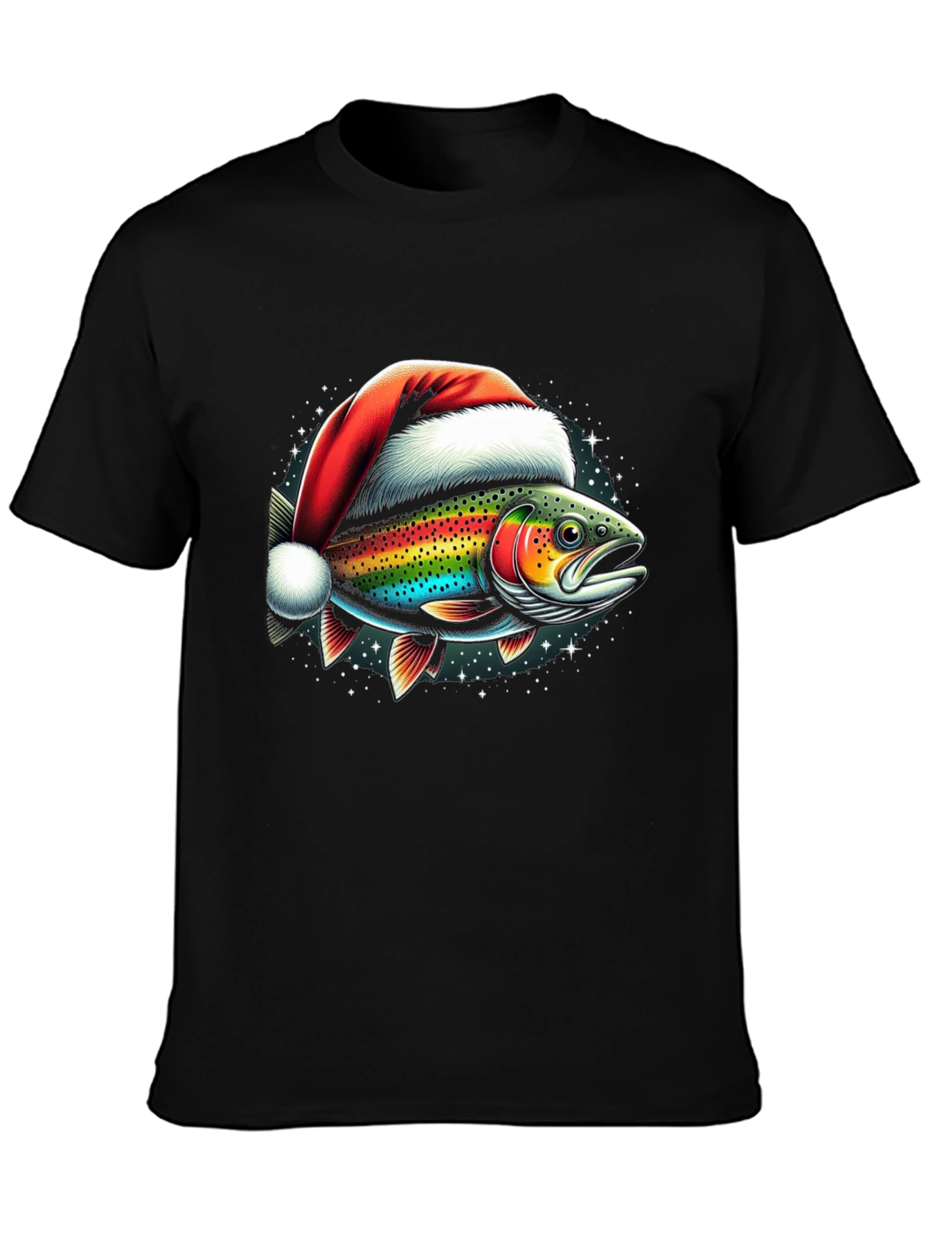 Christmas Fish Graphic T-Shirt