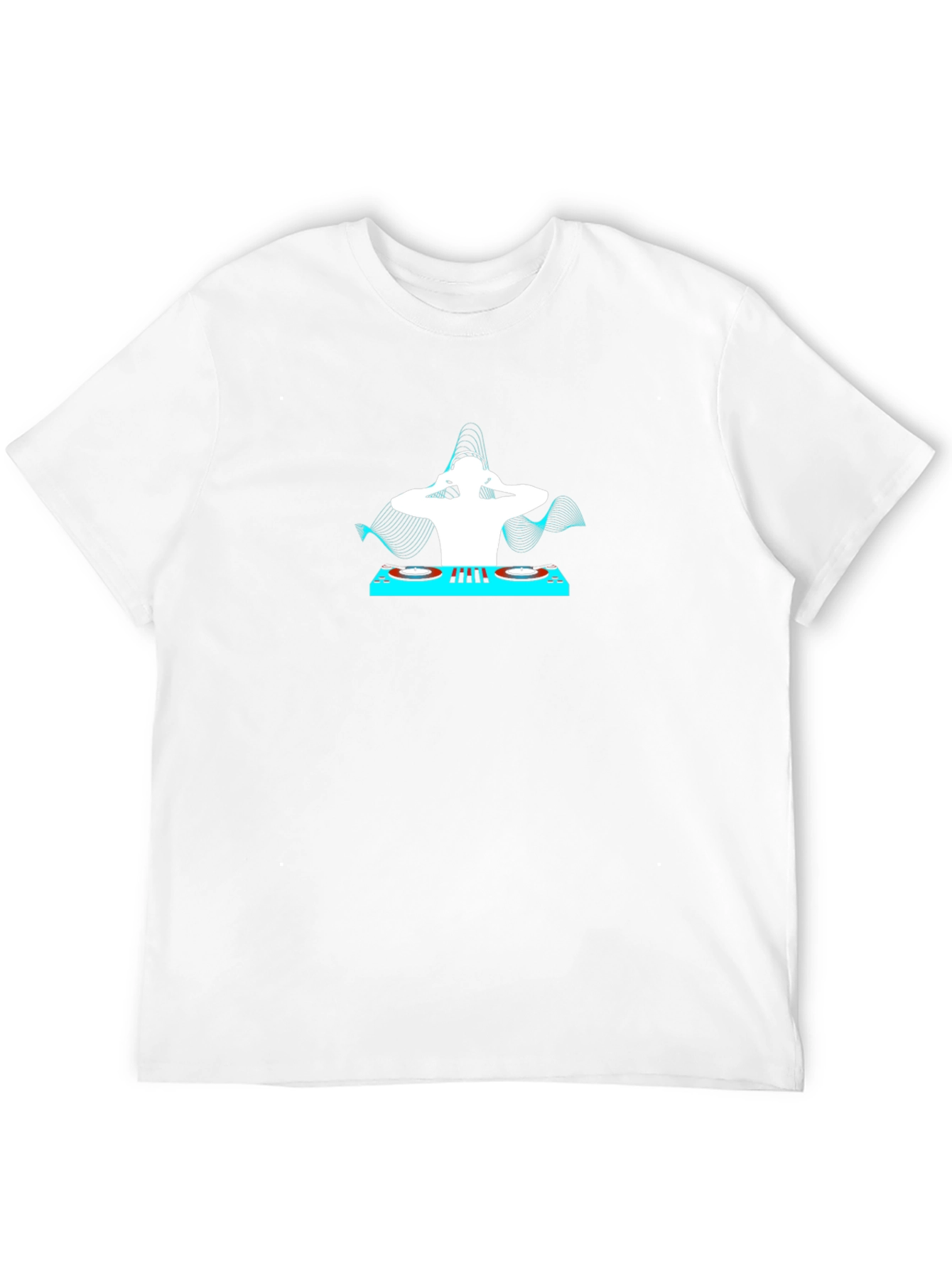 DJ Graphic Print T-Shirt - Cool Black Tee