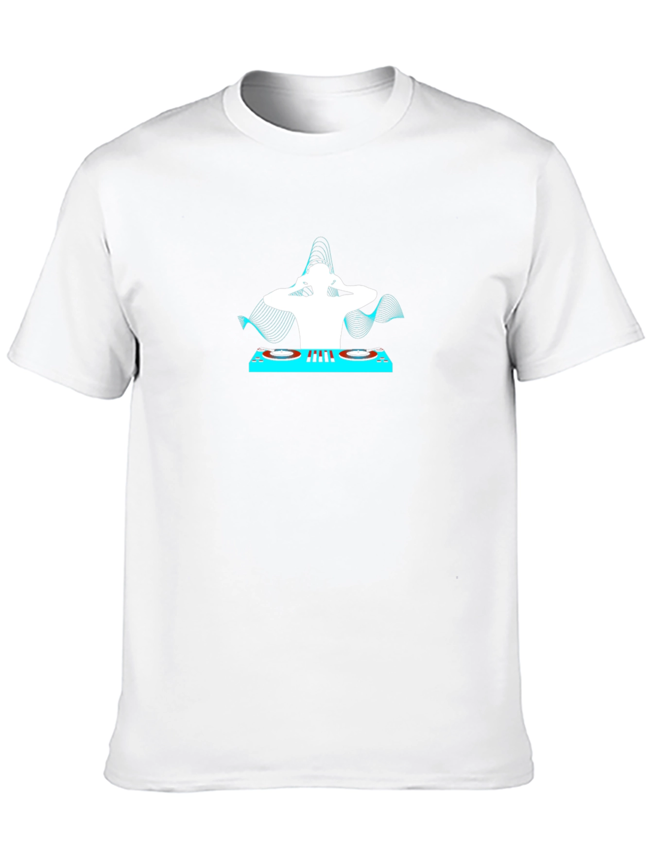 DJ Graphic Print T-Shirt - Cool Black Tee