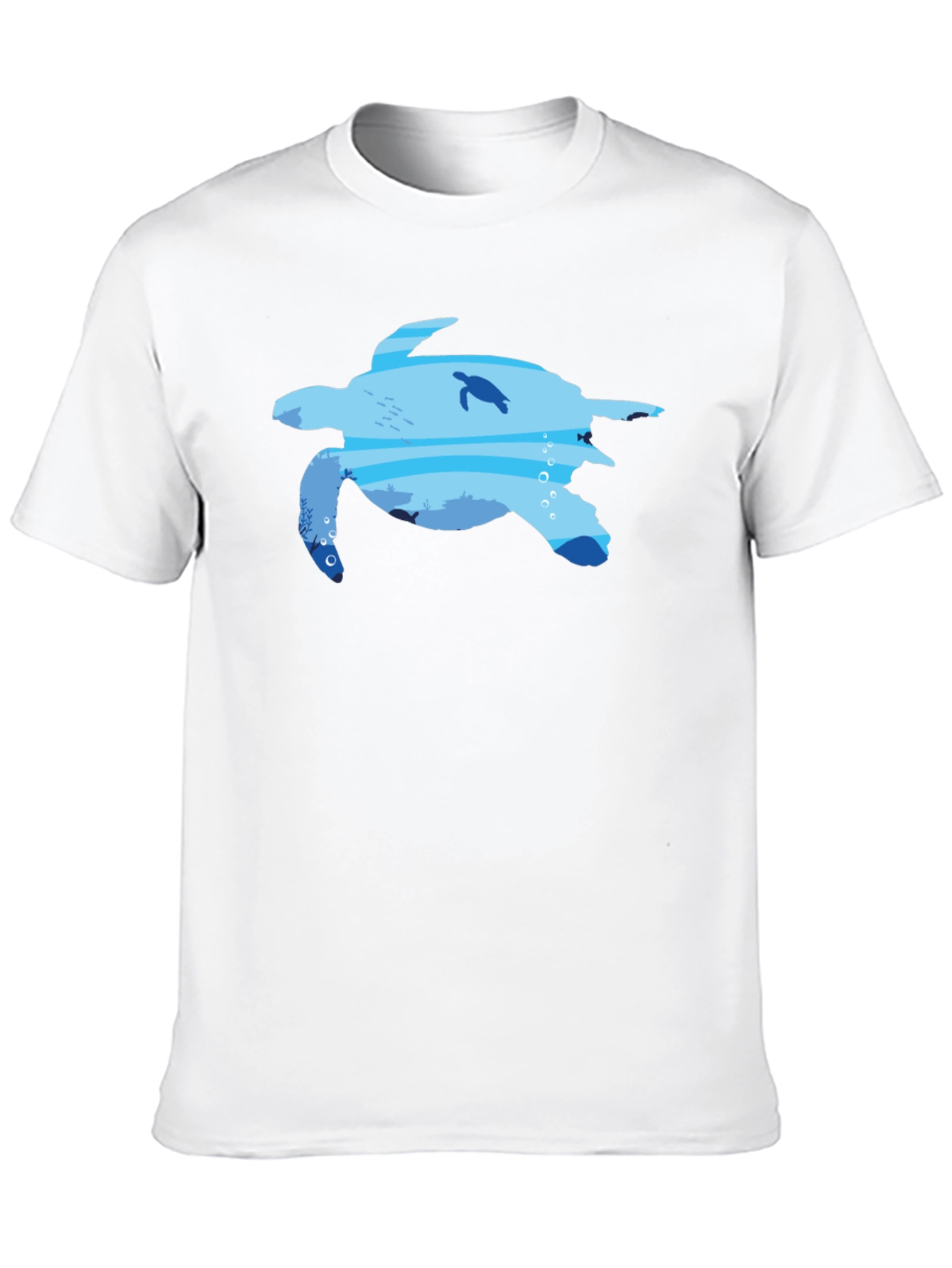Sea Turtle Ocean Graphic Black T-Shirt