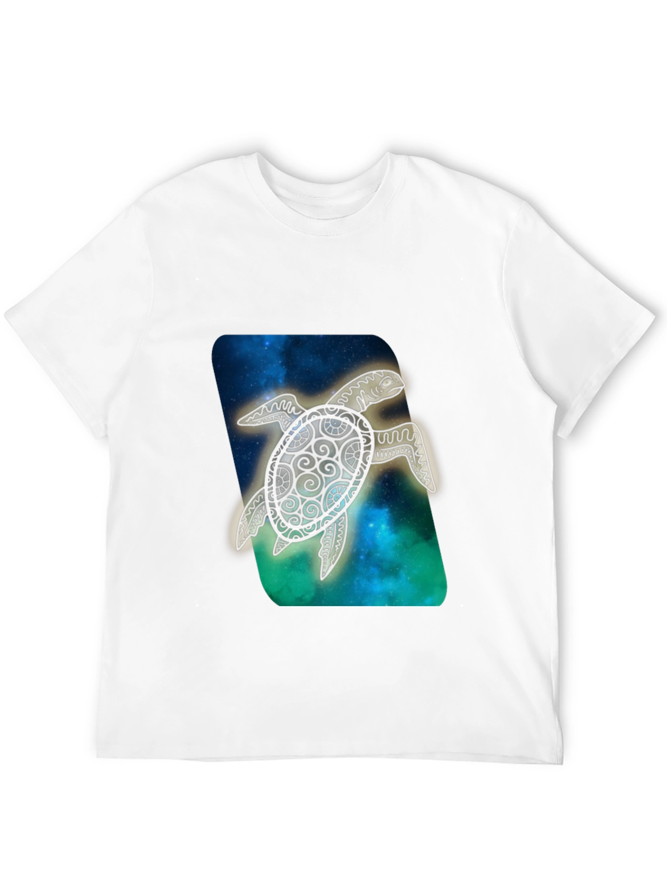 Sea Turtle Graphic Print Black T-Shirt