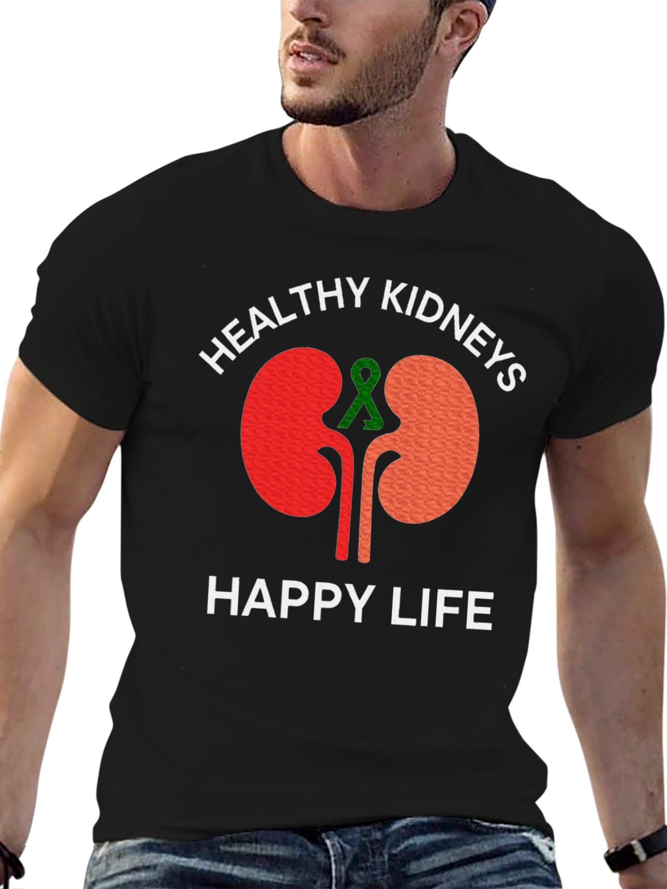 Healthy Kidneys Happy Life T-Shirt