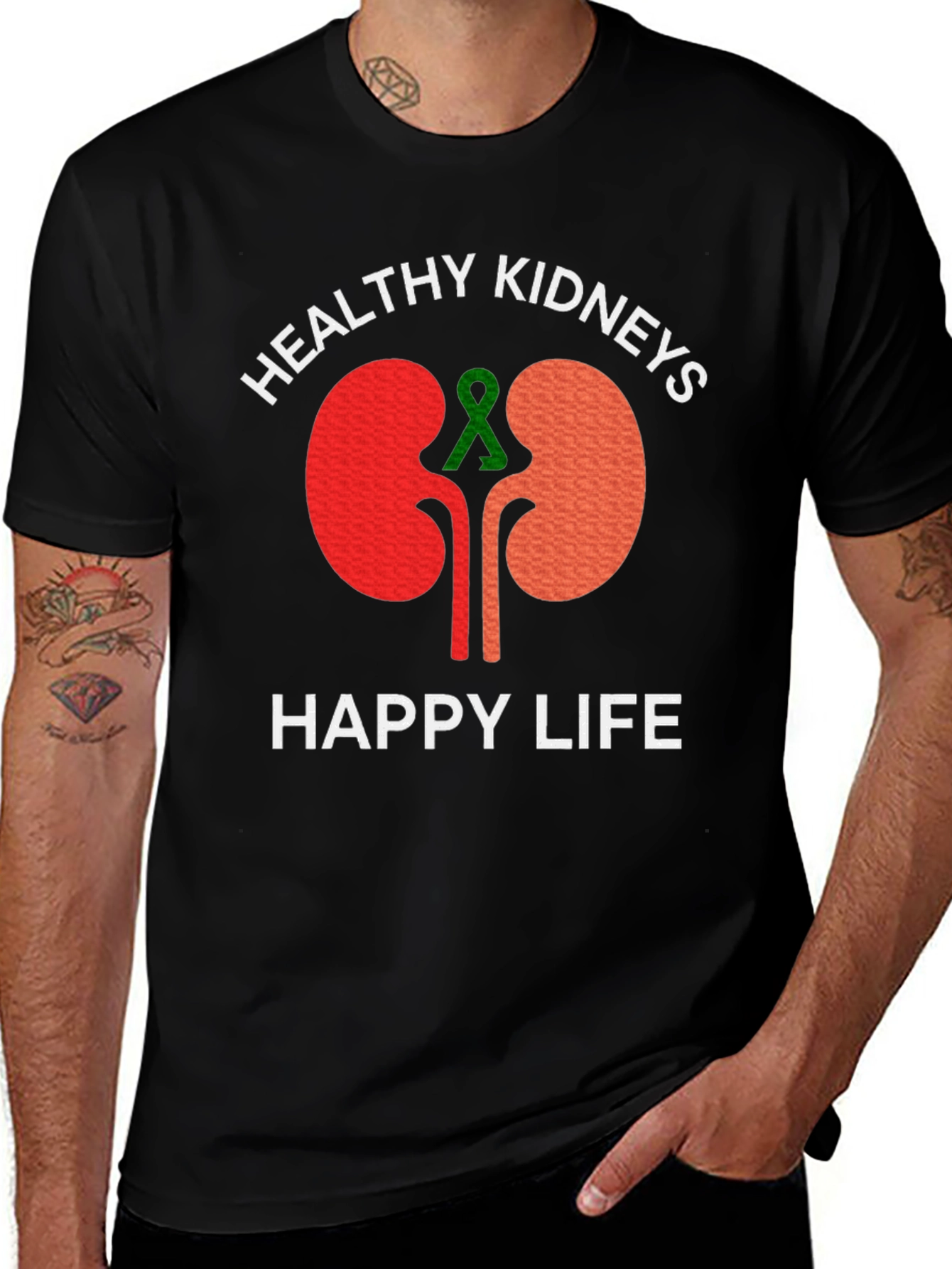 Healthy Kidneys Happy Life T-Shirt