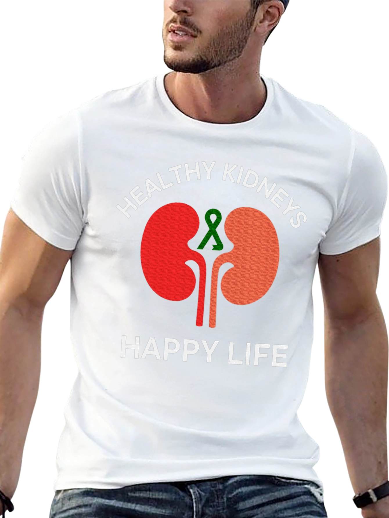 Healthy Kidneys Happy Life T-Shirt