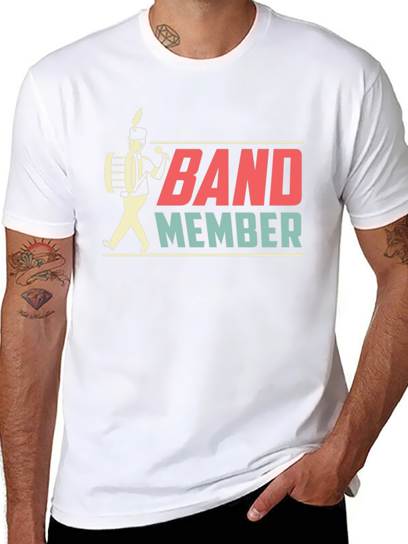 Band Member Graphic T-Shirt - Black Cotton Tee