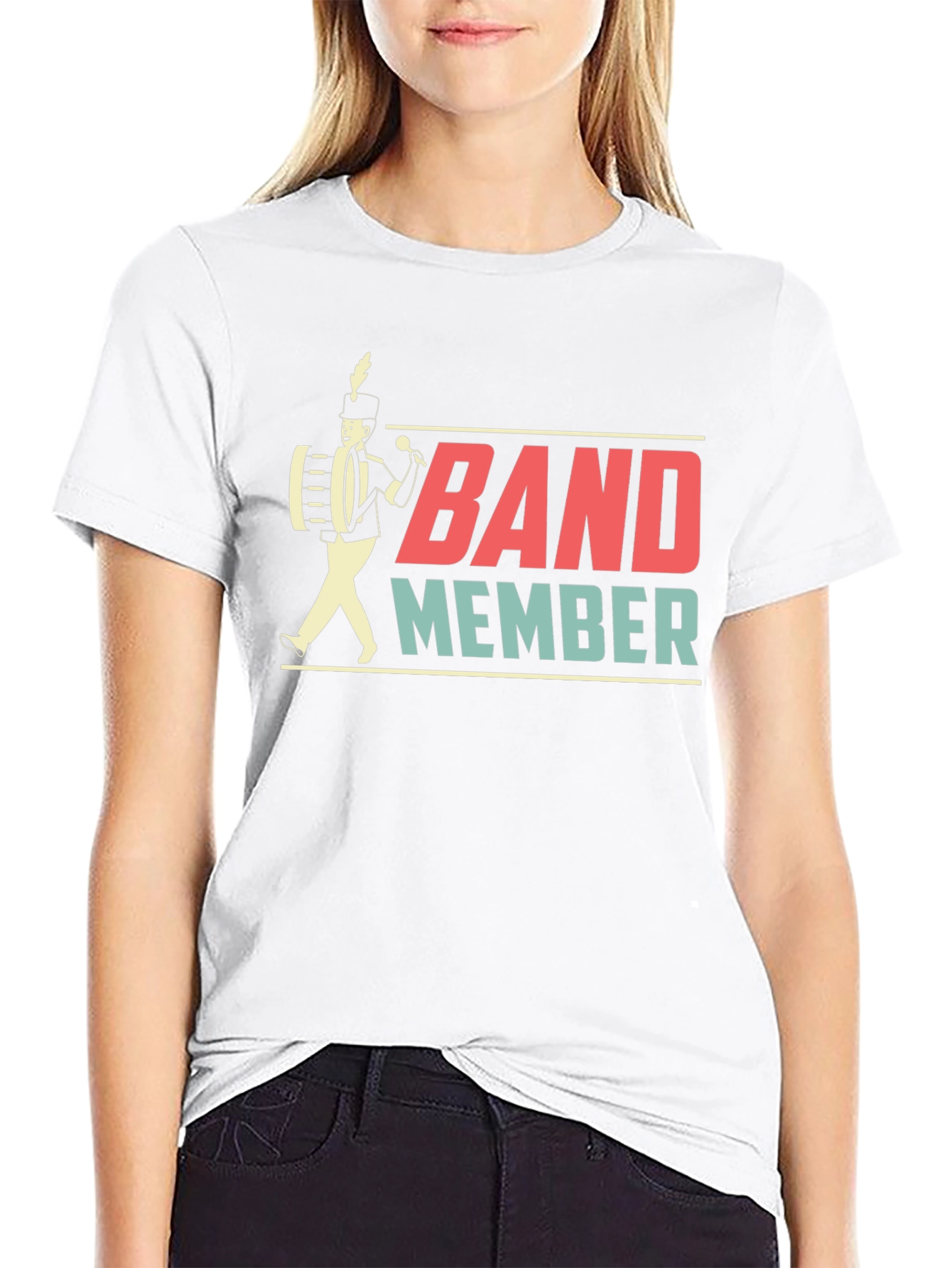 Band Member Graphic T-Shirt - Black Cotton Tee