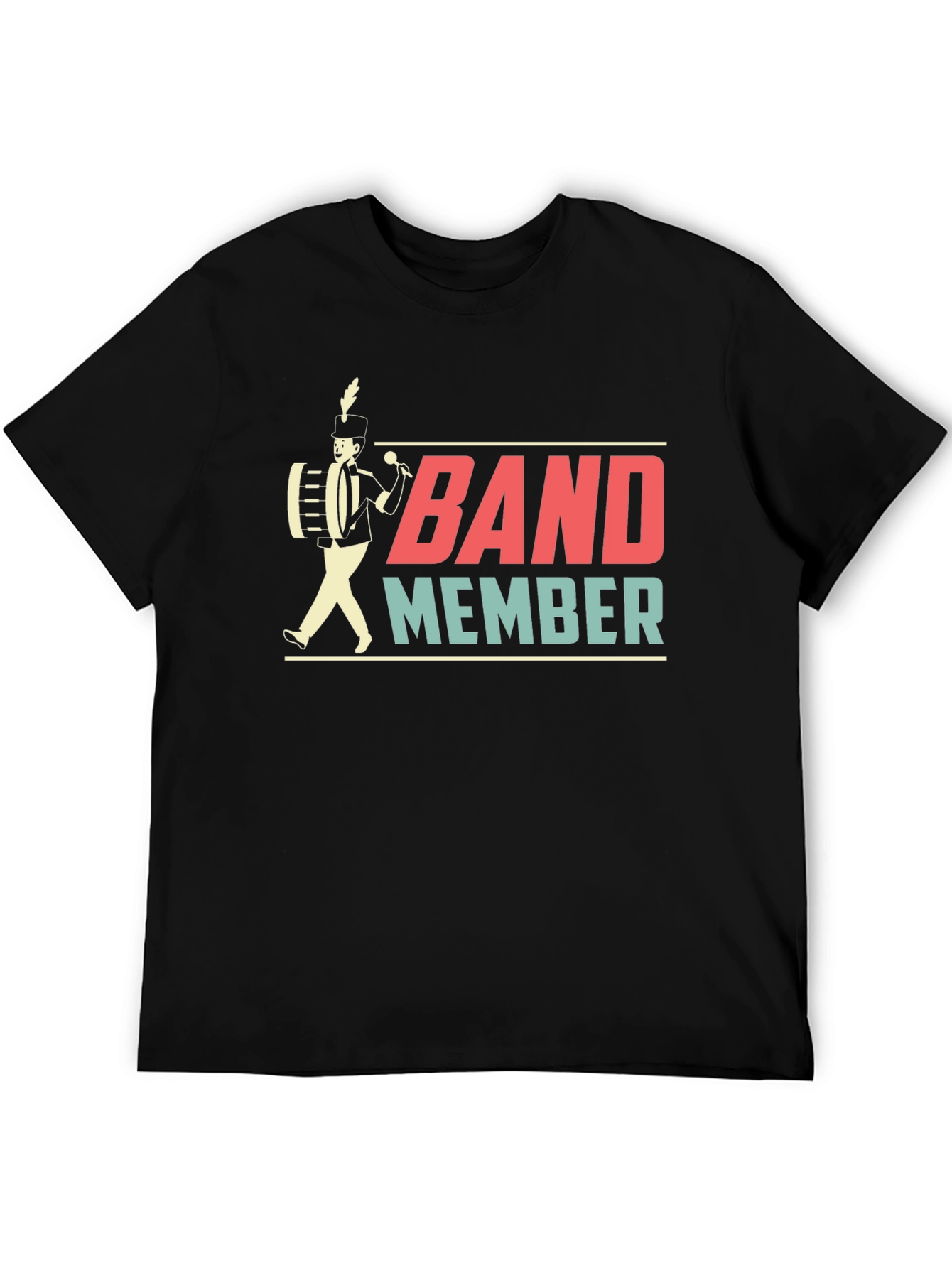 Band Member Graphic T-Shirt - Black Cotton Tee