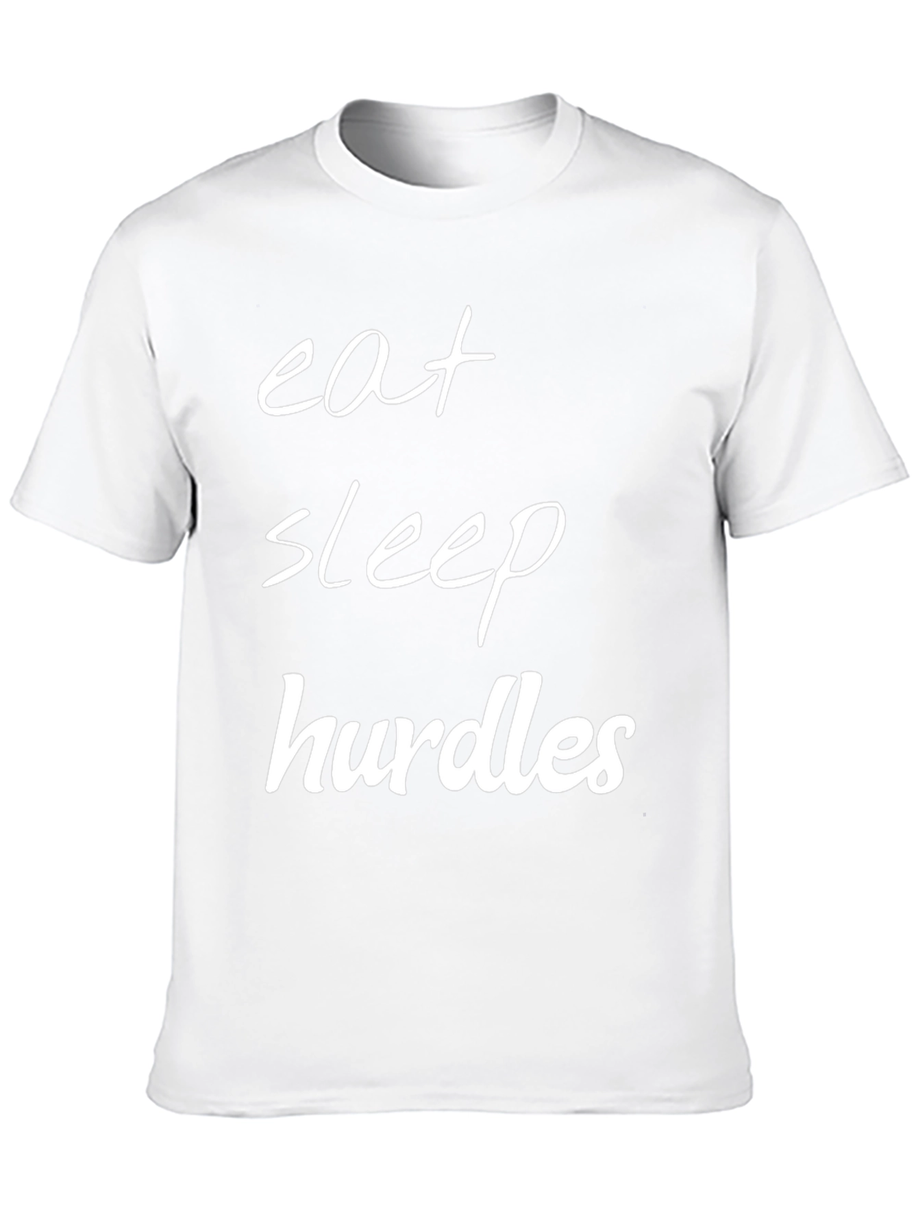Eat Sleep Hurdles Black T-Shirt