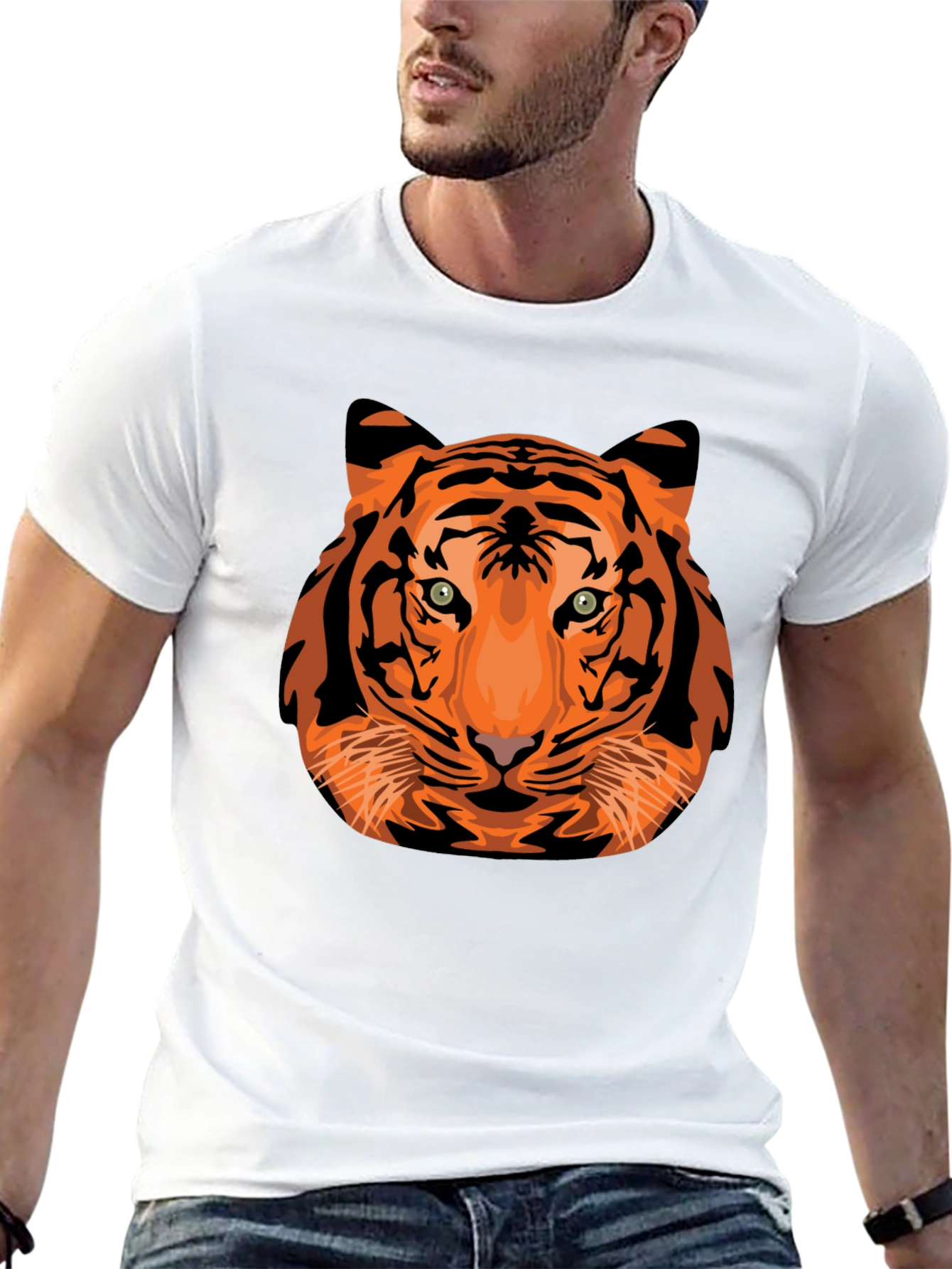 Tiger Graphic Tee - Bold Animal Print