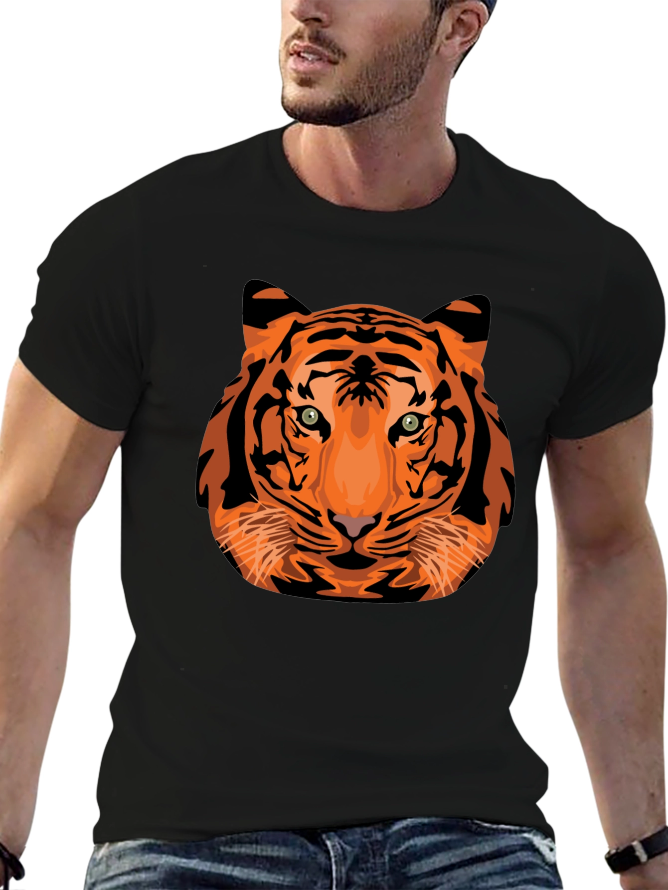 Tiger Graphic Tee - Bold Animal Print