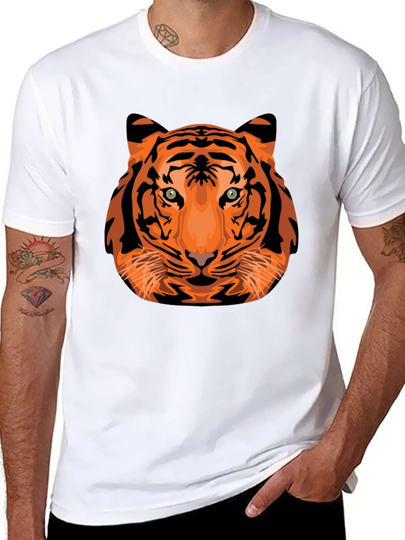 Tiger Graphic Tee - Bold Animal Print