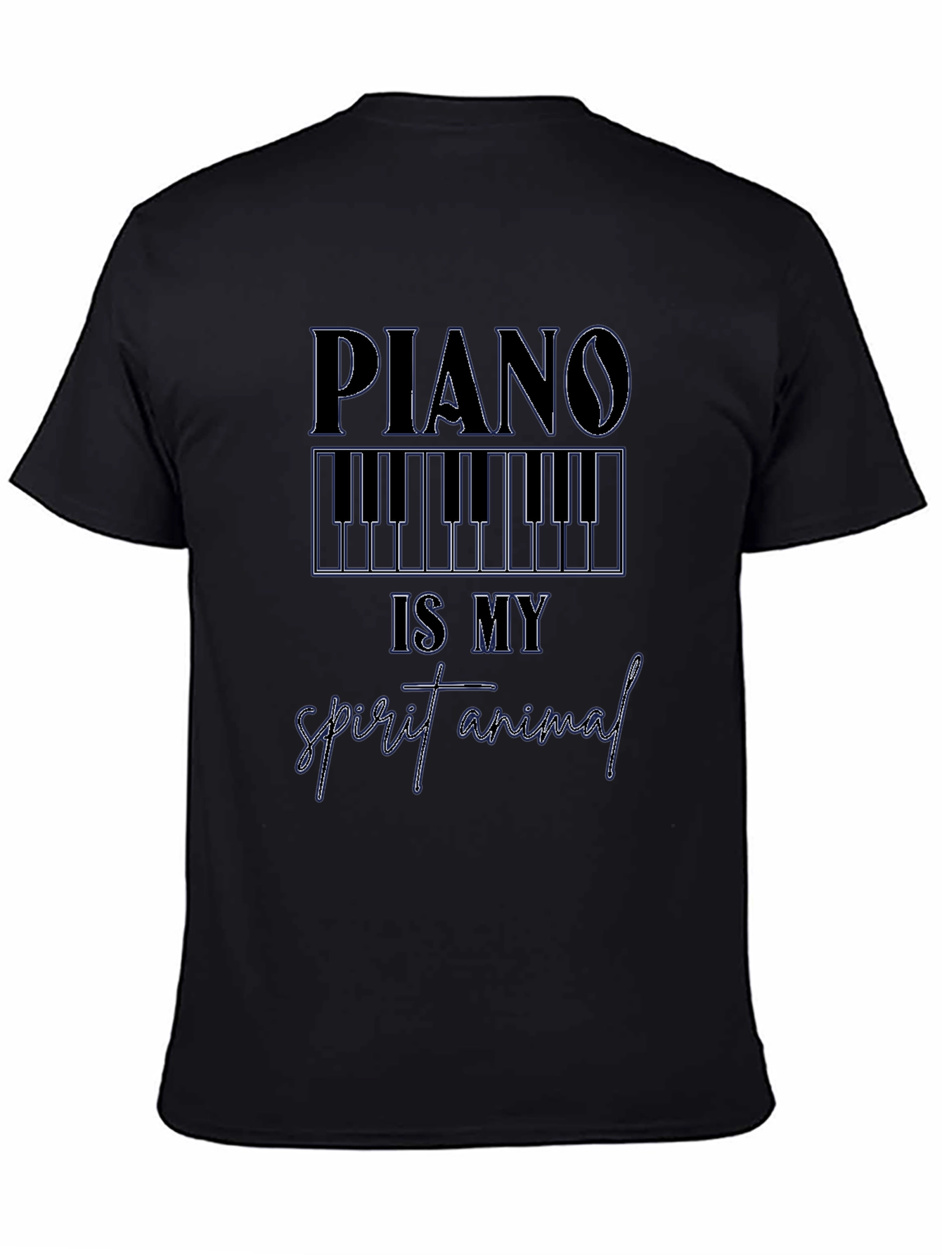 Piano is My Spirit Animal Graphic T-Shirt
