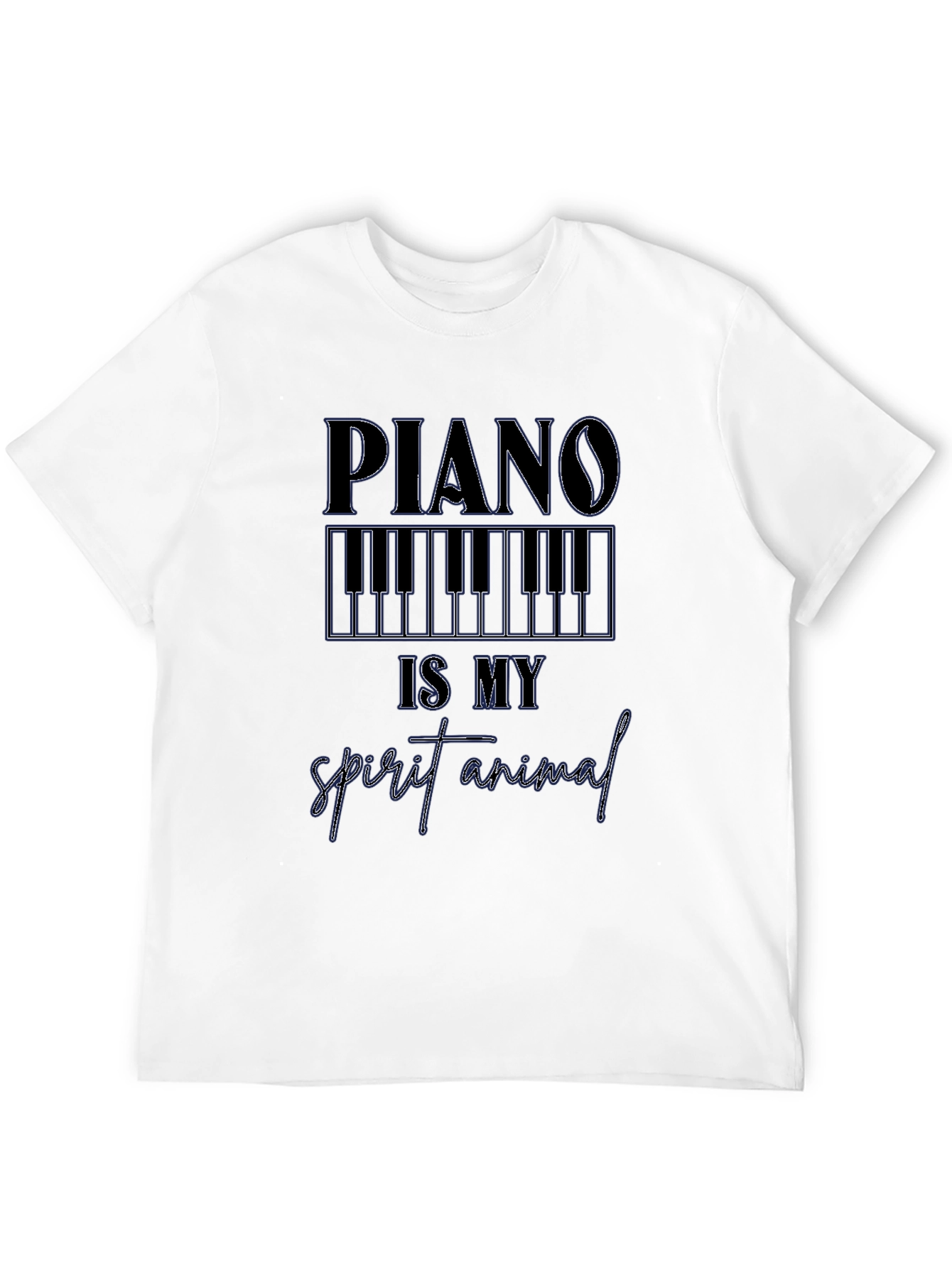 Piano is My Spirit Animal Graphic T-Shirt