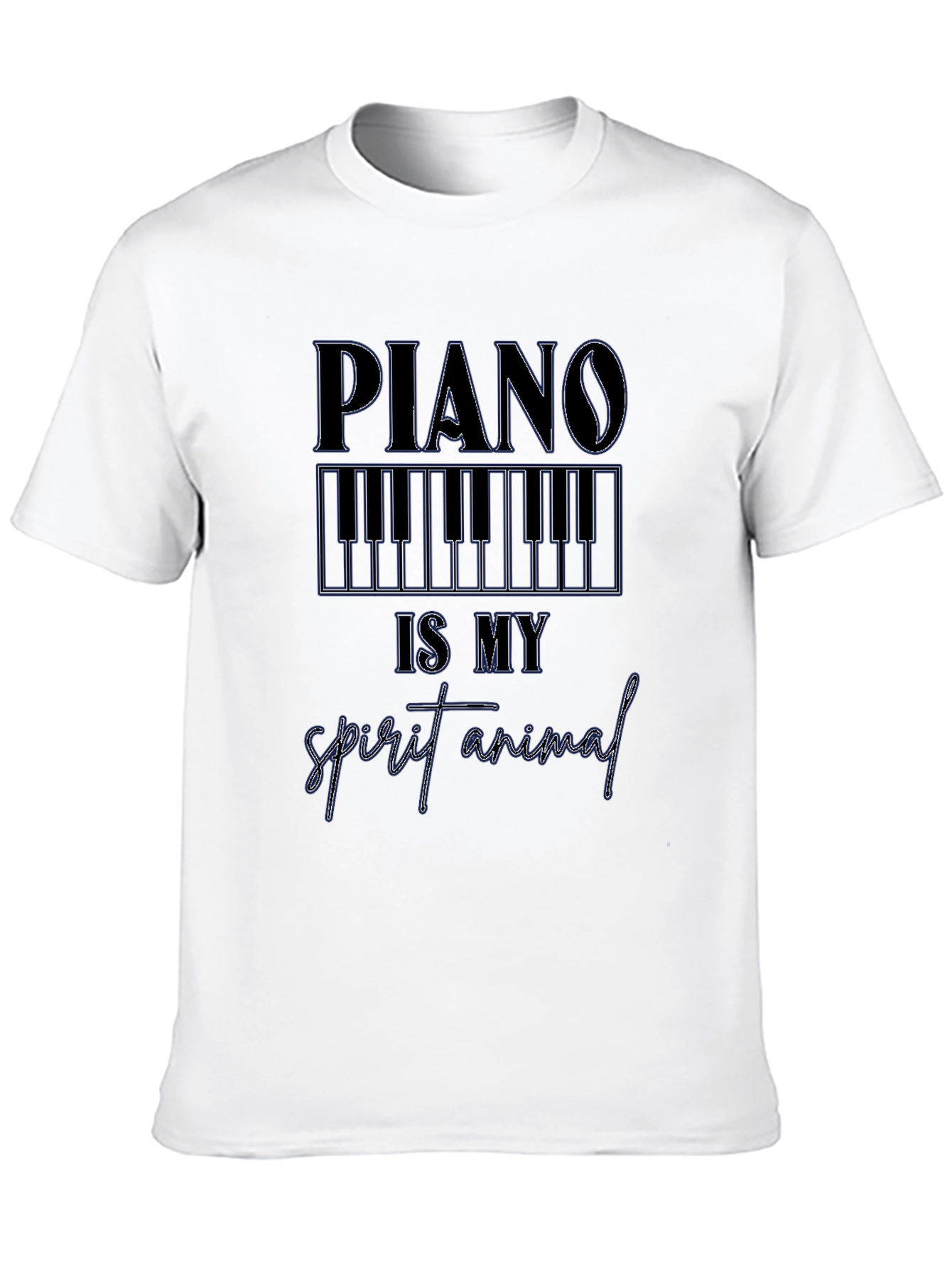 Piano is My Spirit Animal Graphic T-Shirt