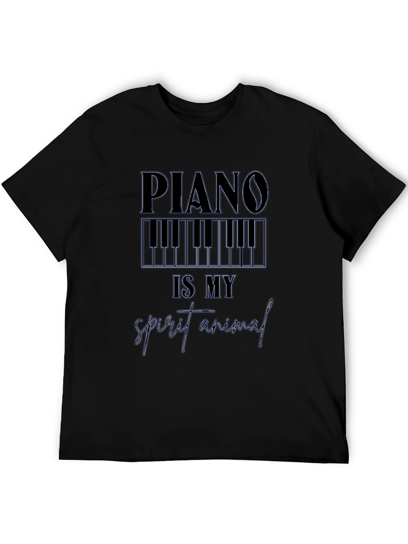 Piano is My Spirit Animal Graphic T-Shirt