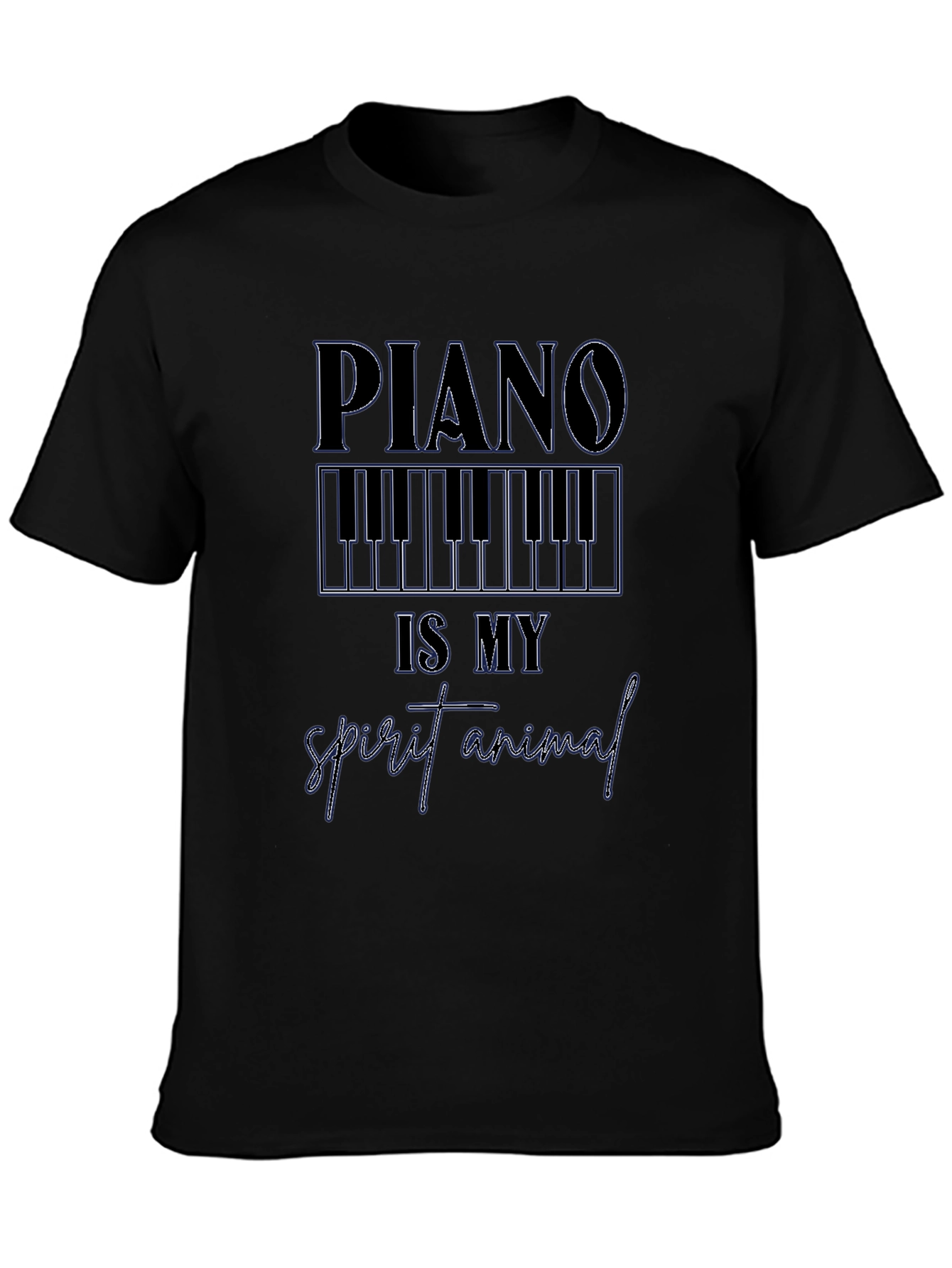 Piano is My Spirit Animal Graphic T-Shirt
