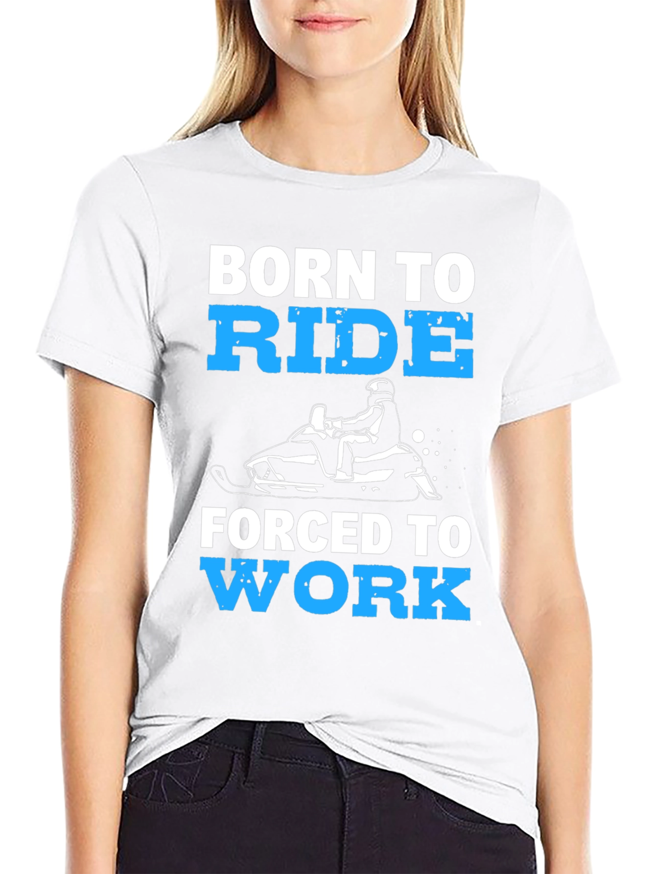 Born to Ride - Snowmobile Graphic T-Shirt