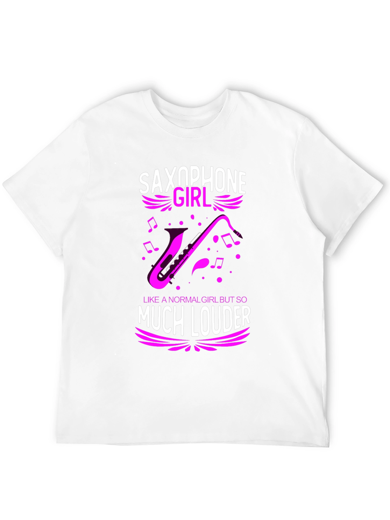 Saxophone Girl Loud Music T-Shirt