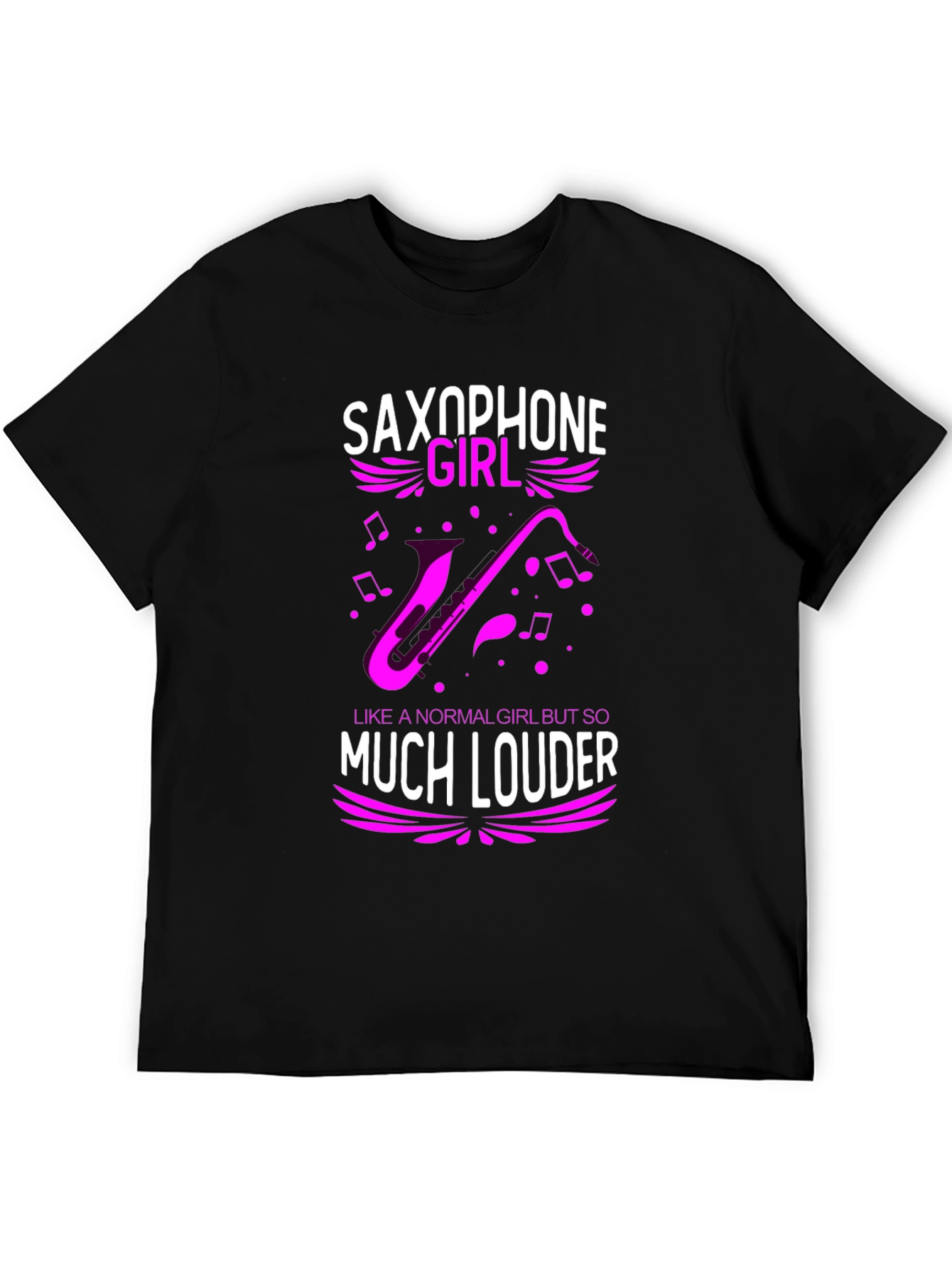 Saxophone Girl Loud Music T-Shirt