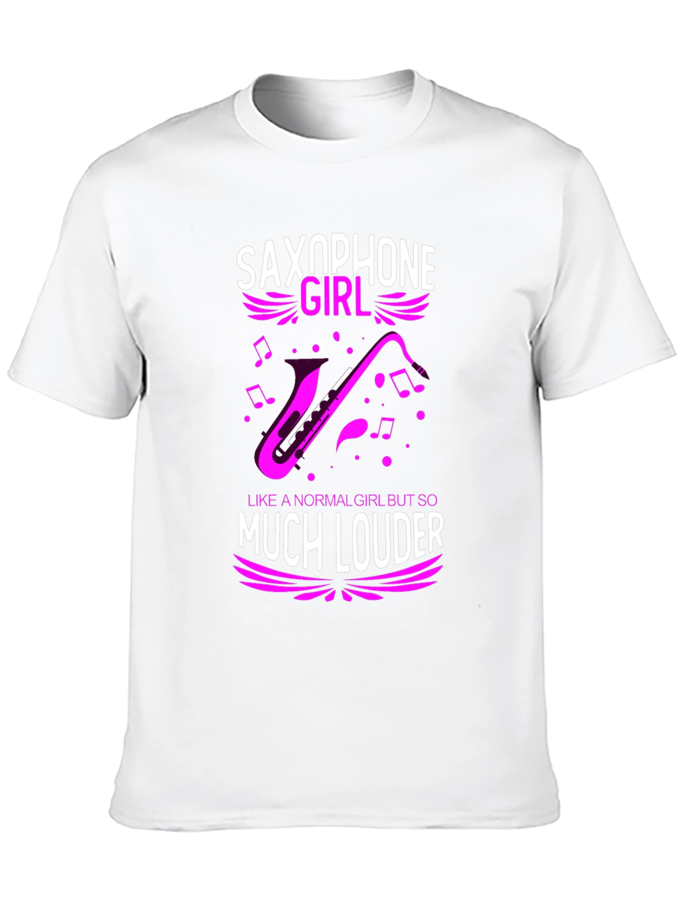 Saxophone Girl Loud Music T-Shirt