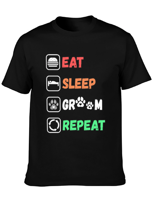 Eat Sleep Groom Repeat T-Shirt