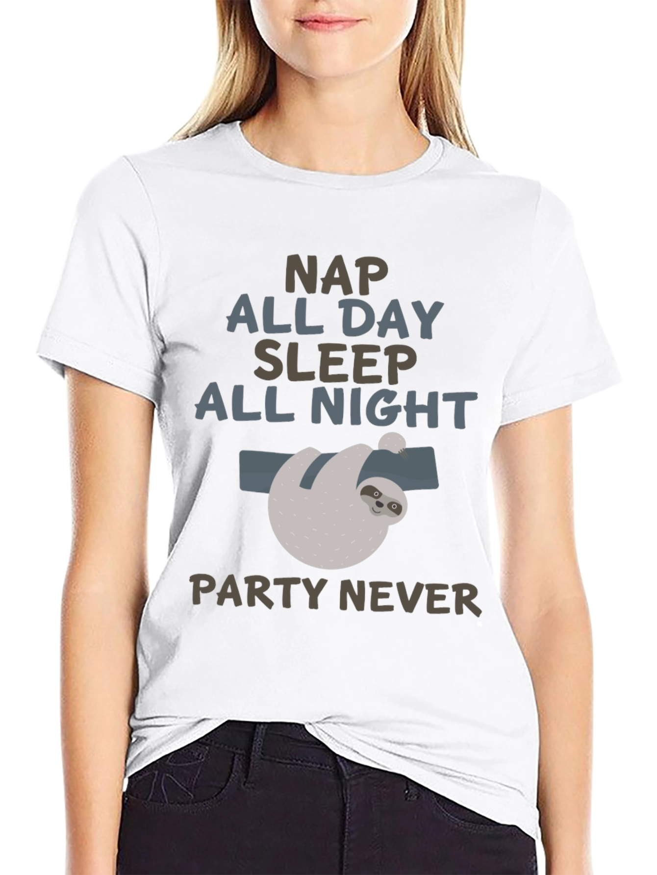 Funny Sloth Nap All Day T-Shirt
